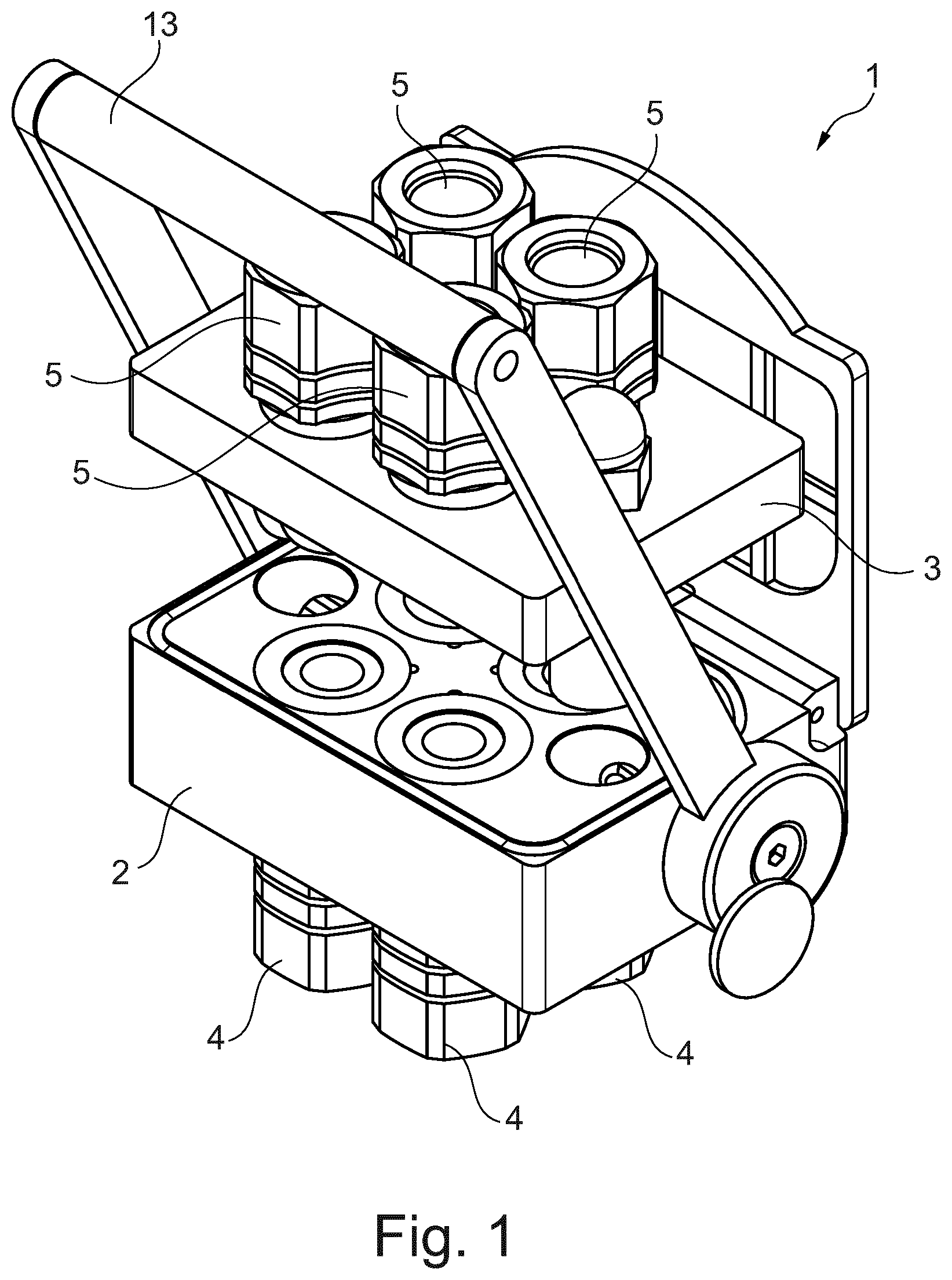 Patent US12104735 — Coupling device — Figure 1