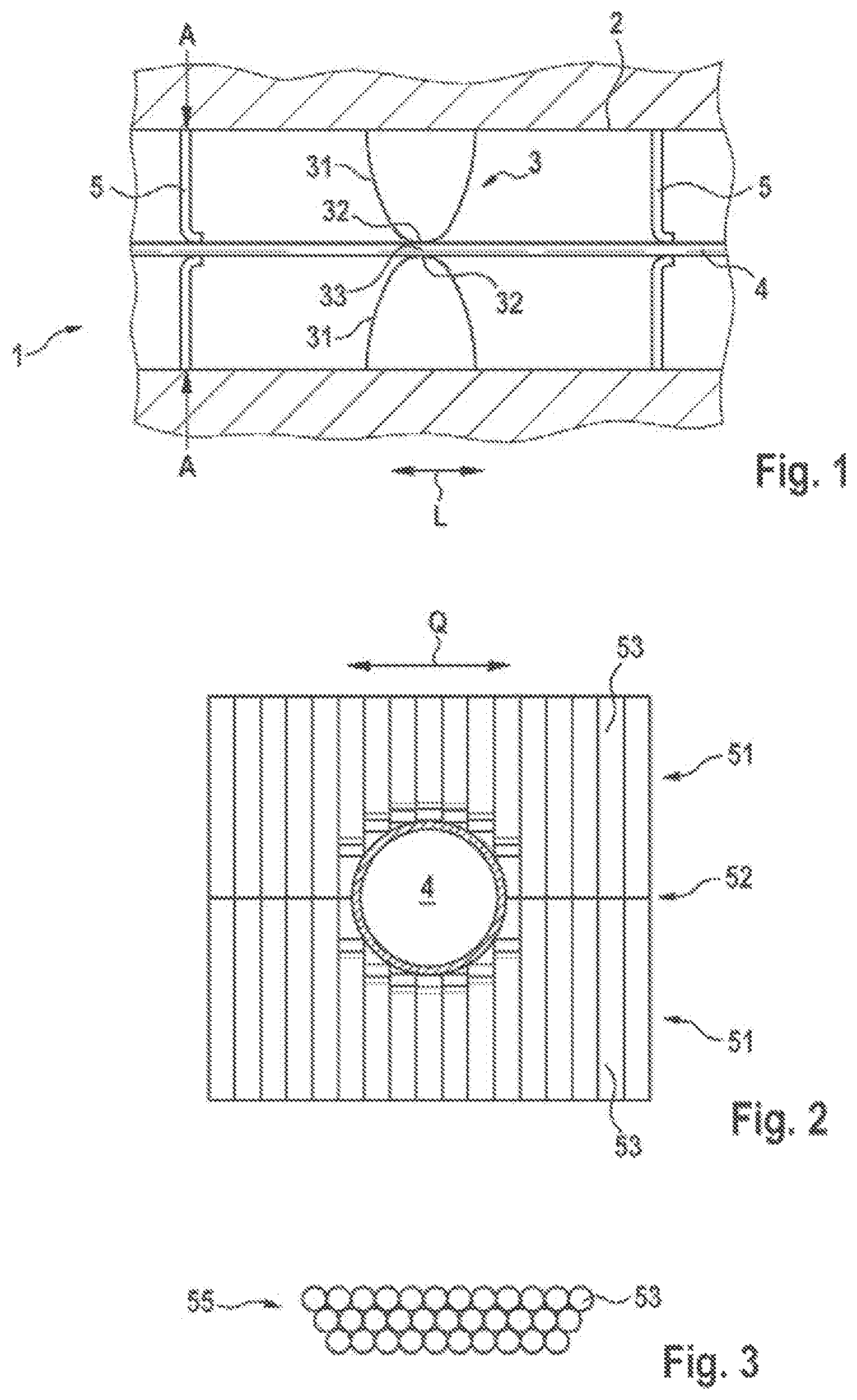 Patent US12104737 — Line feed-through for feeding a line through a building component — Figure 1