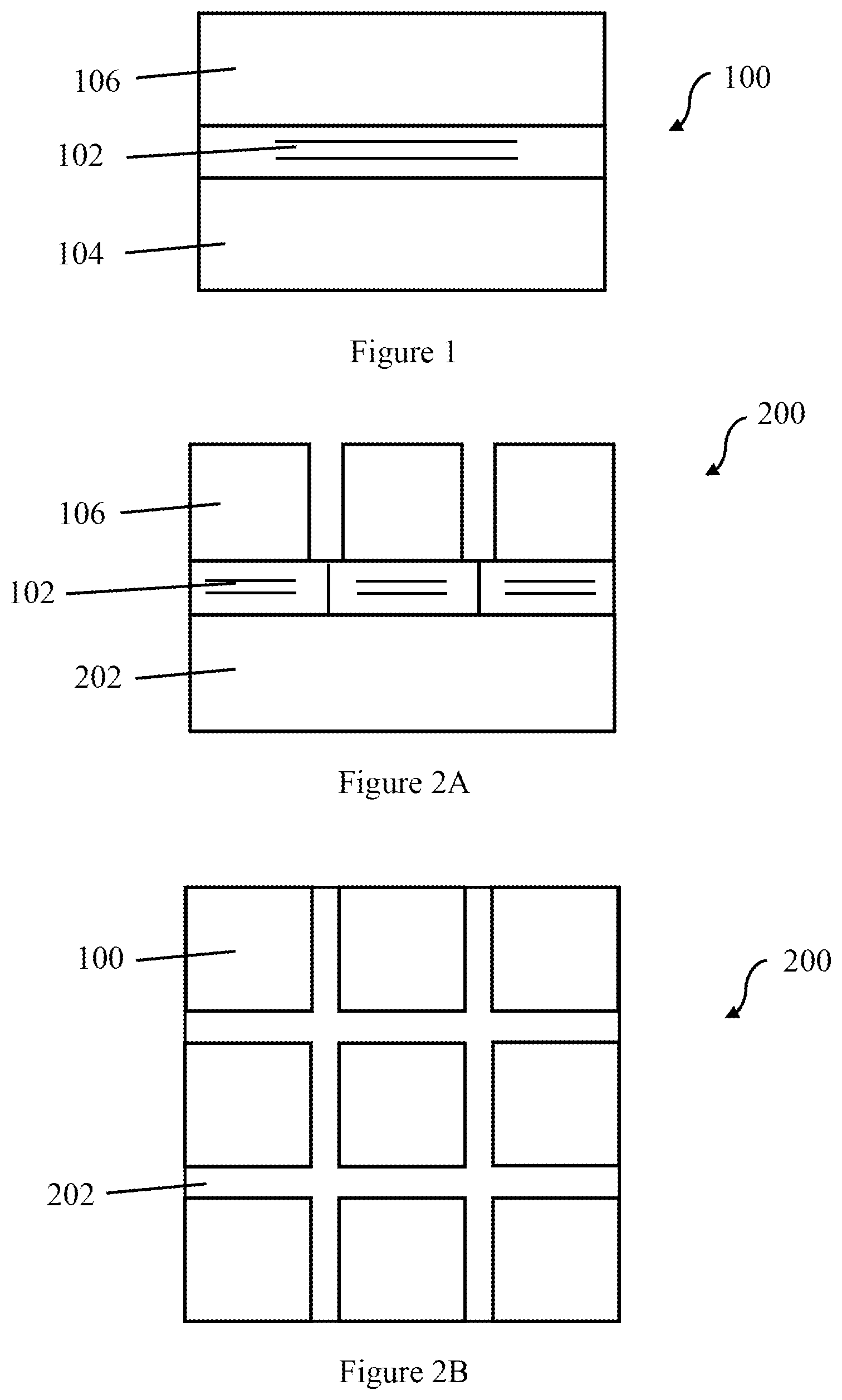Patent US12104755 — Patterned reflective grids for LED arrays and displays — Figure 1