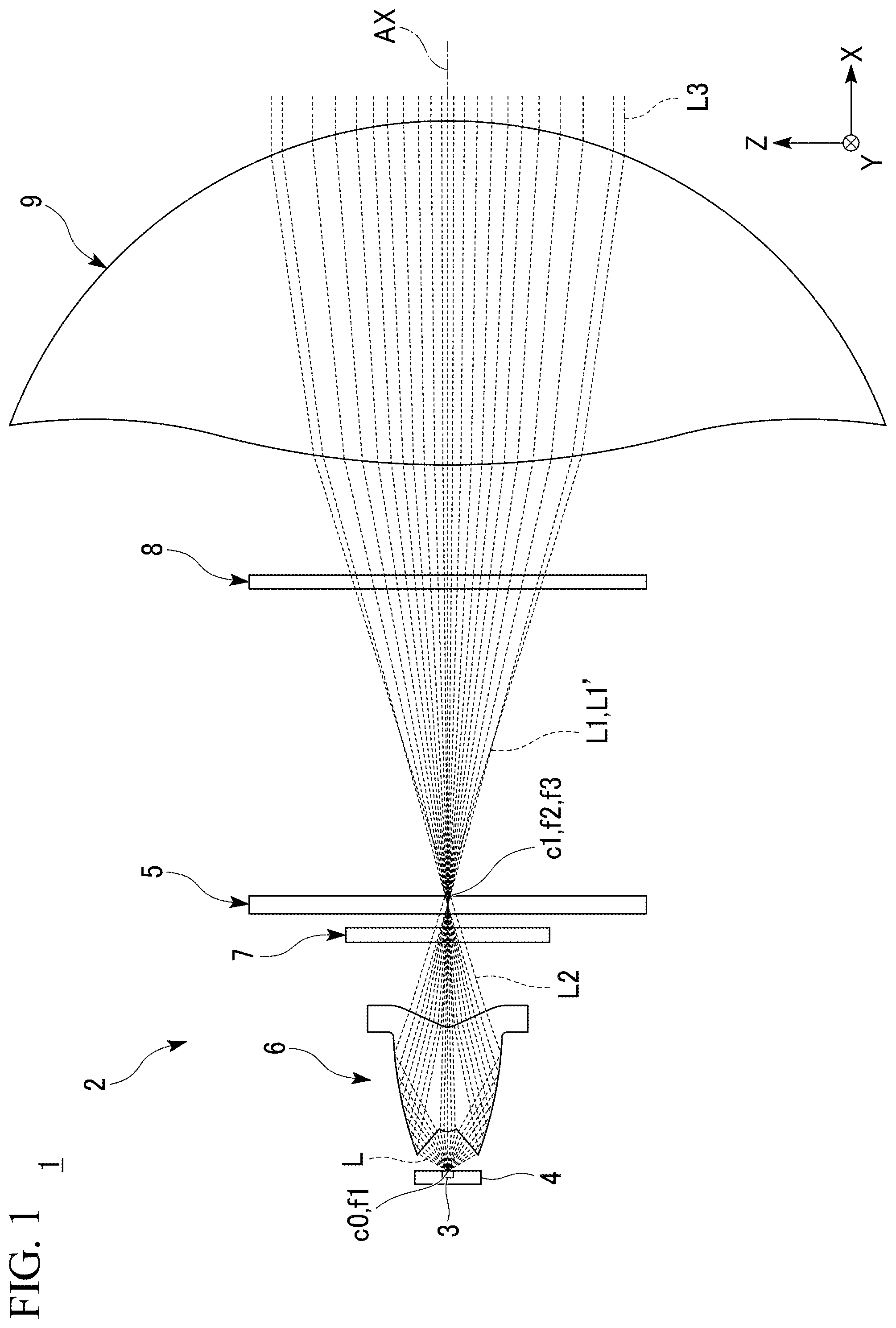 Patent US12104761 — Vehicle lamp — Figure 1