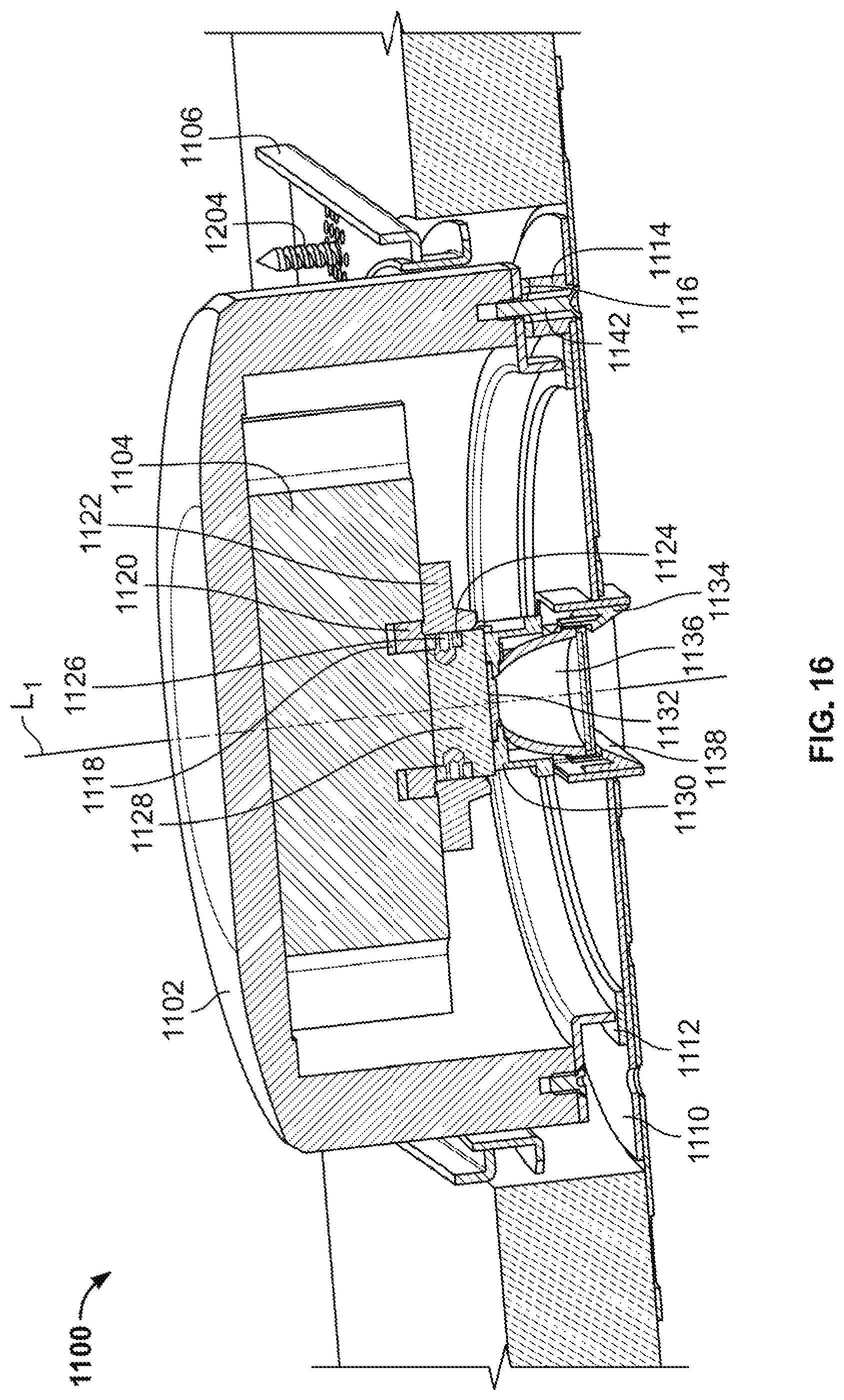 Patent US12104771 Figure 12 – Small aperture light emitting diode (“LED”) lighting