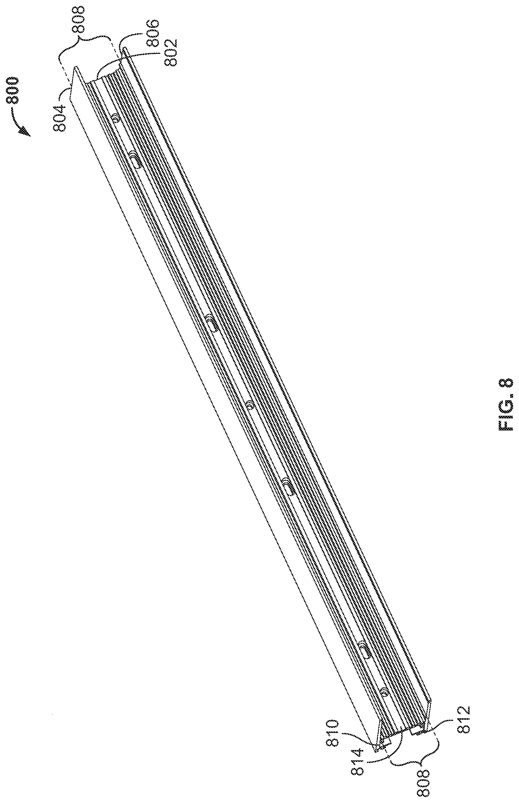 Patent US12104773 Figure 8 – Fixtures, power and control systems for same