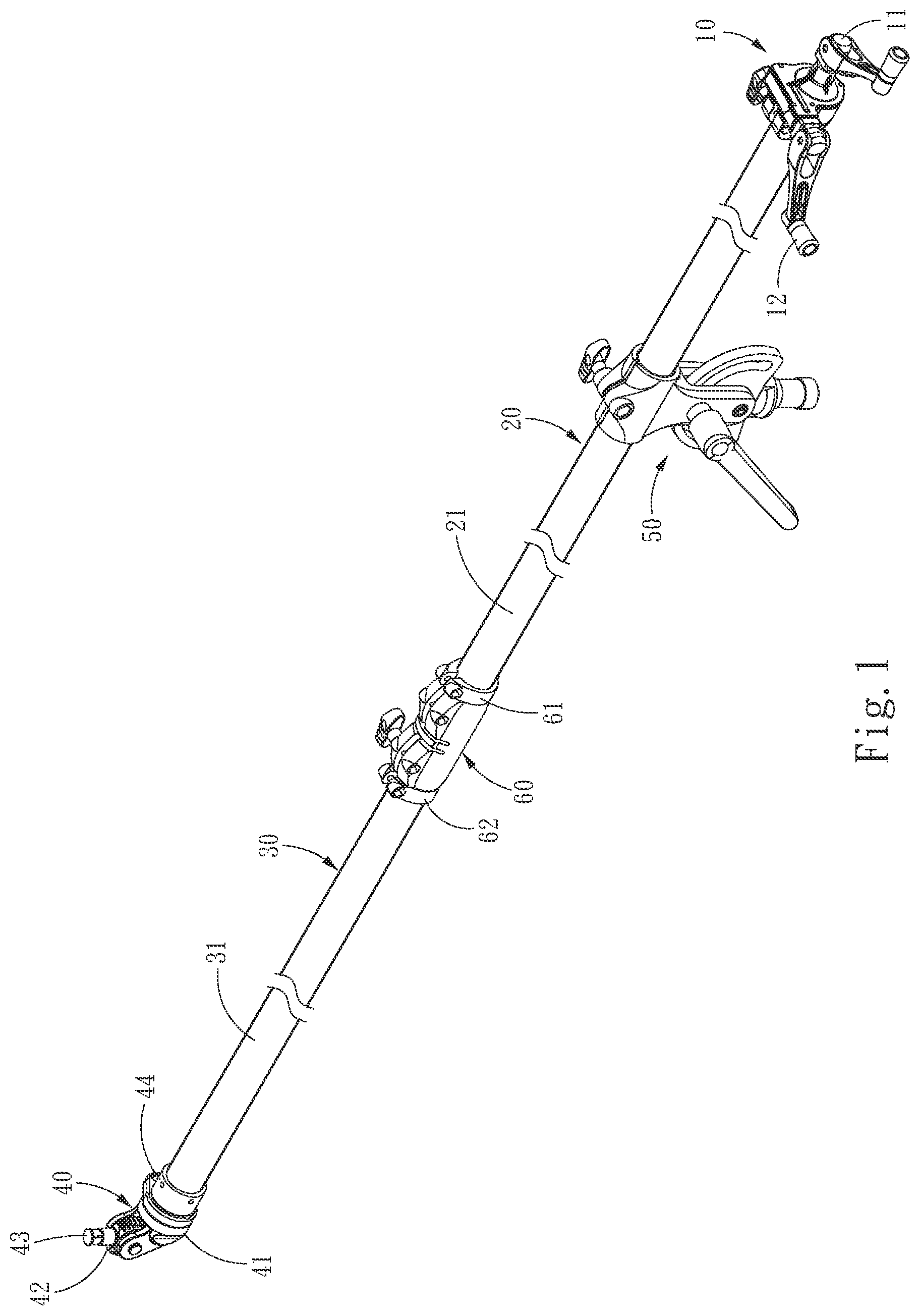 Patent US12104774 Figure 1 – Angle adjustment device for lighting softbox