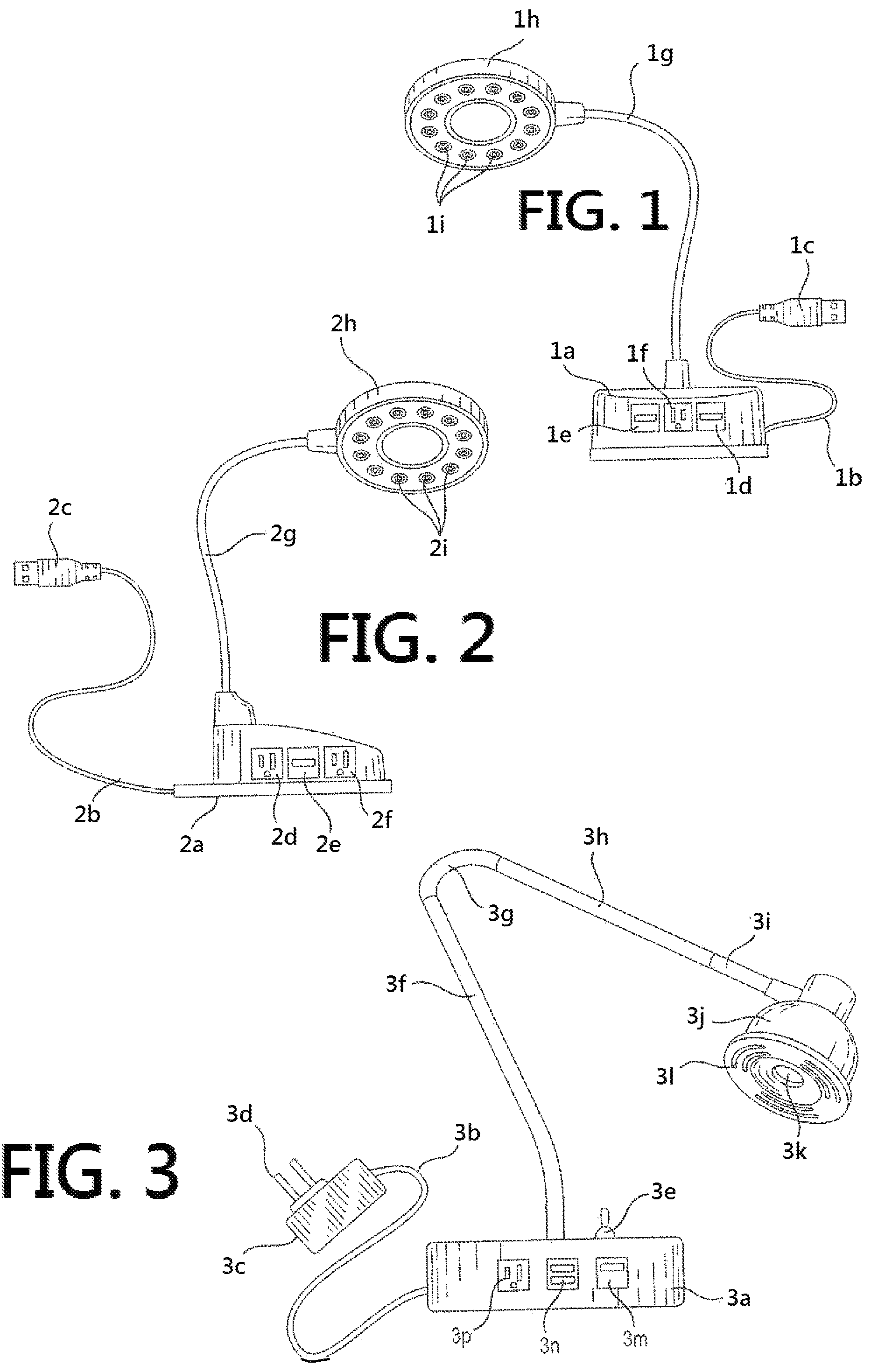 Patent US12104779 — LED desk/floor lamp — Figure 1