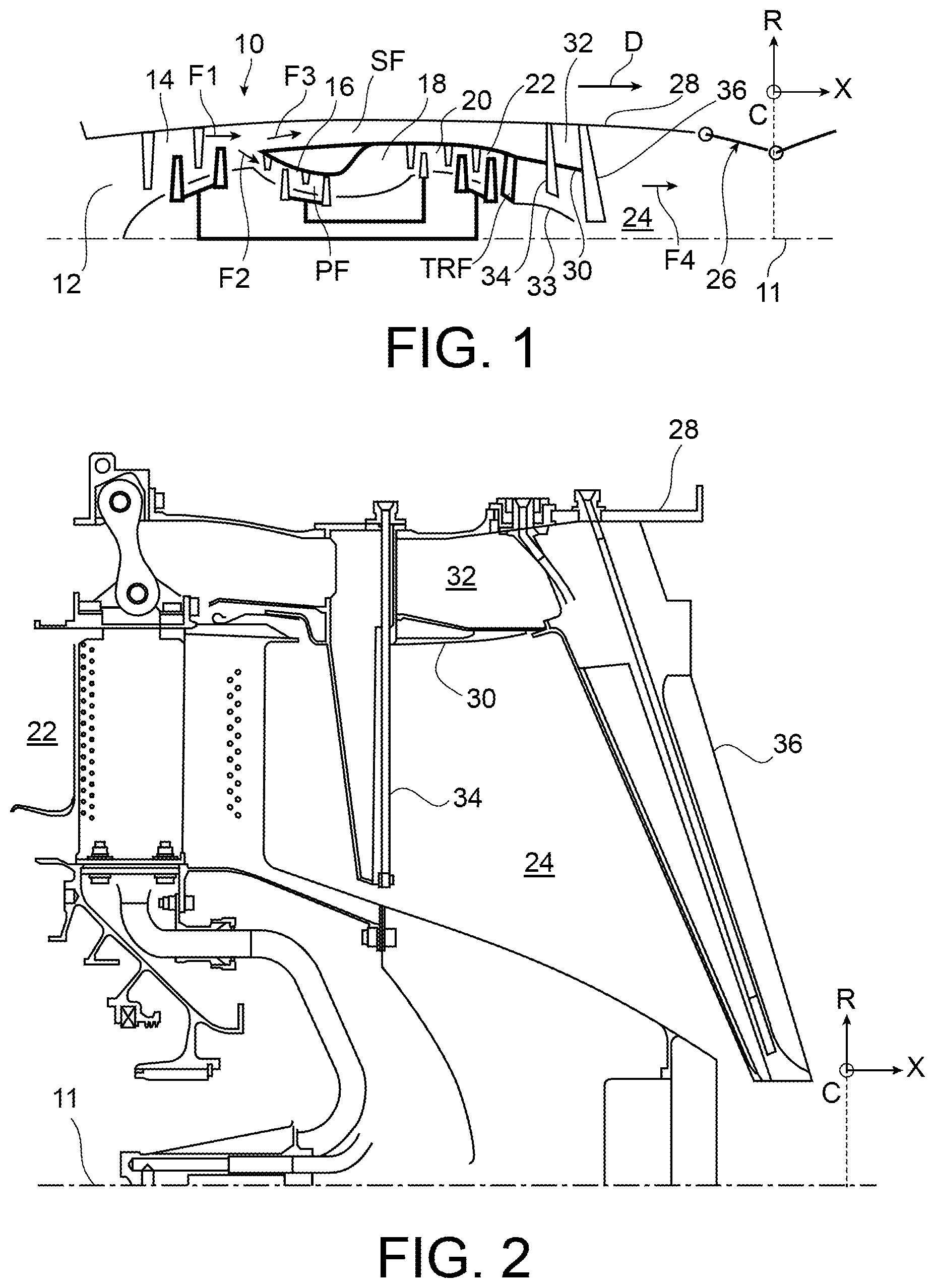 Patent US12104793 — Fuel injection device for a turbojet engine afterburner — Figure 1