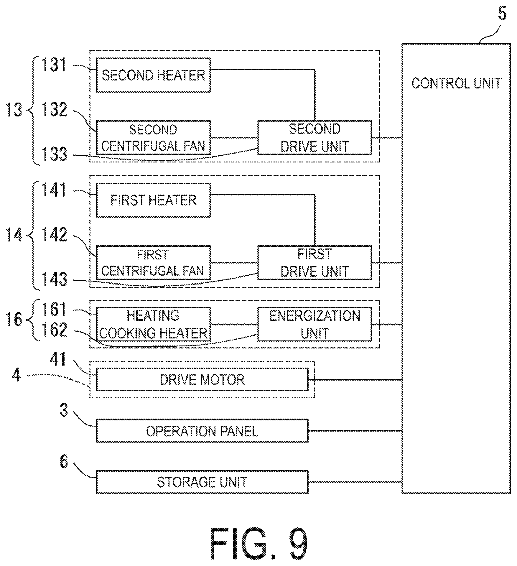 Patent US12104798 Figure 9 – Heating cooking apparatus