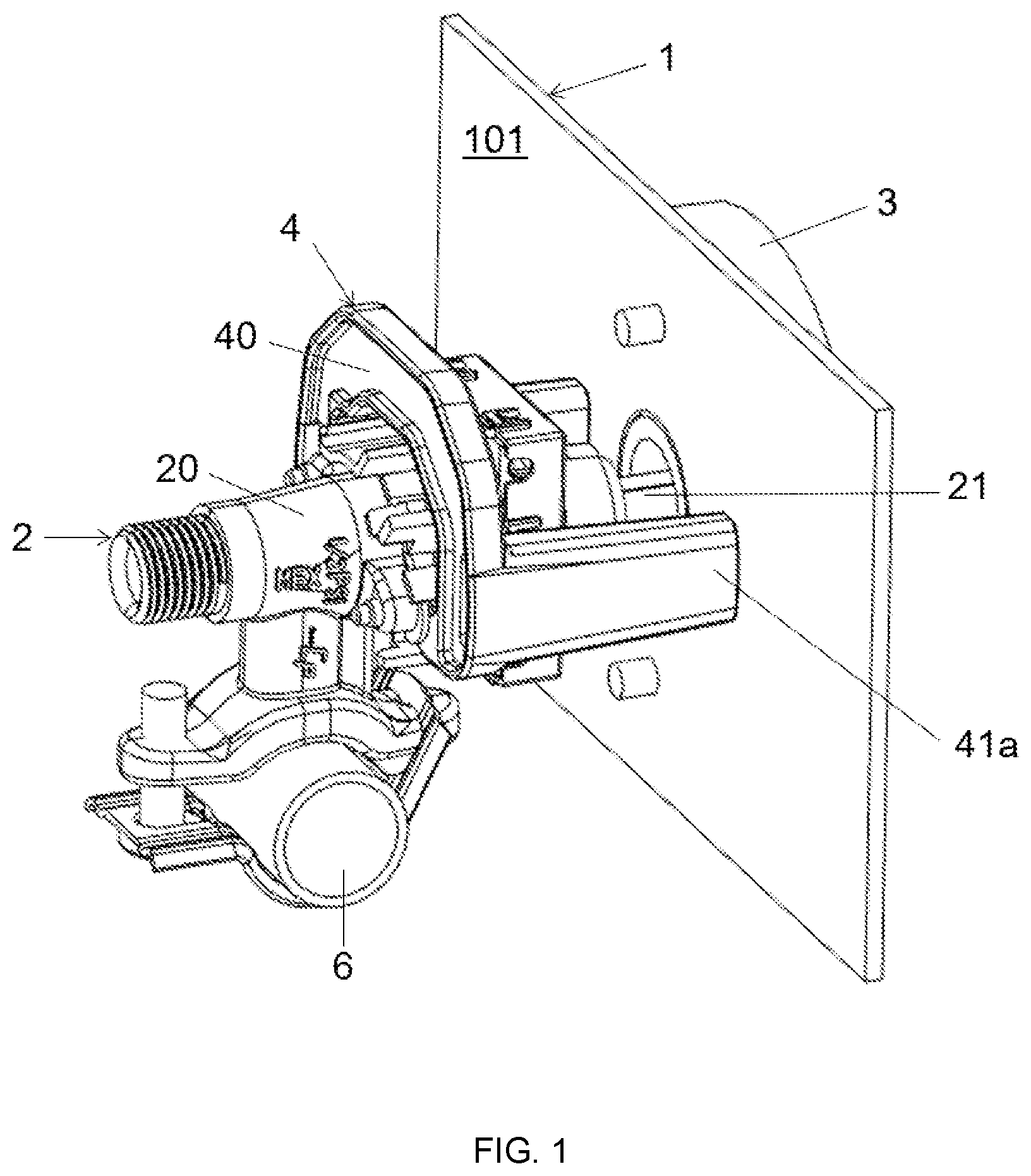 Patent US12104801 — Gas cooking appliance — Figure 1