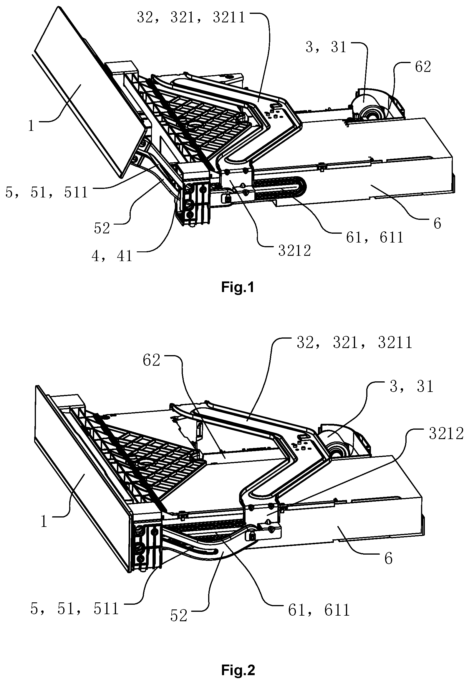 Patent US12104802 — Operation control panel push-pull mechanism and steaming-roasting electric appliance — Figure 1