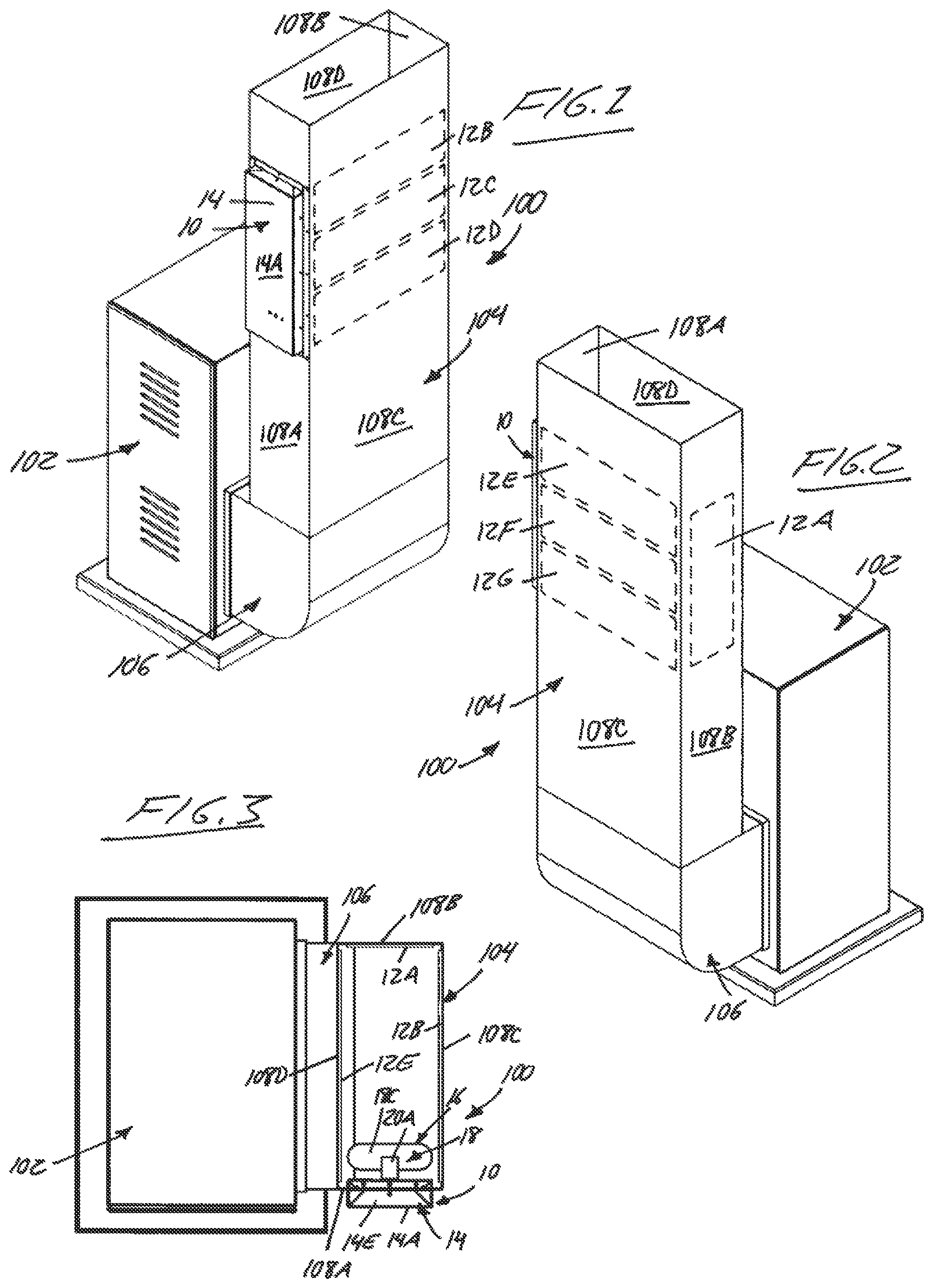 Patent US12104824 — Low-profile in-duct air sanitizer using UV emitter and cooperating wall-mountable reflectors — Figure 1