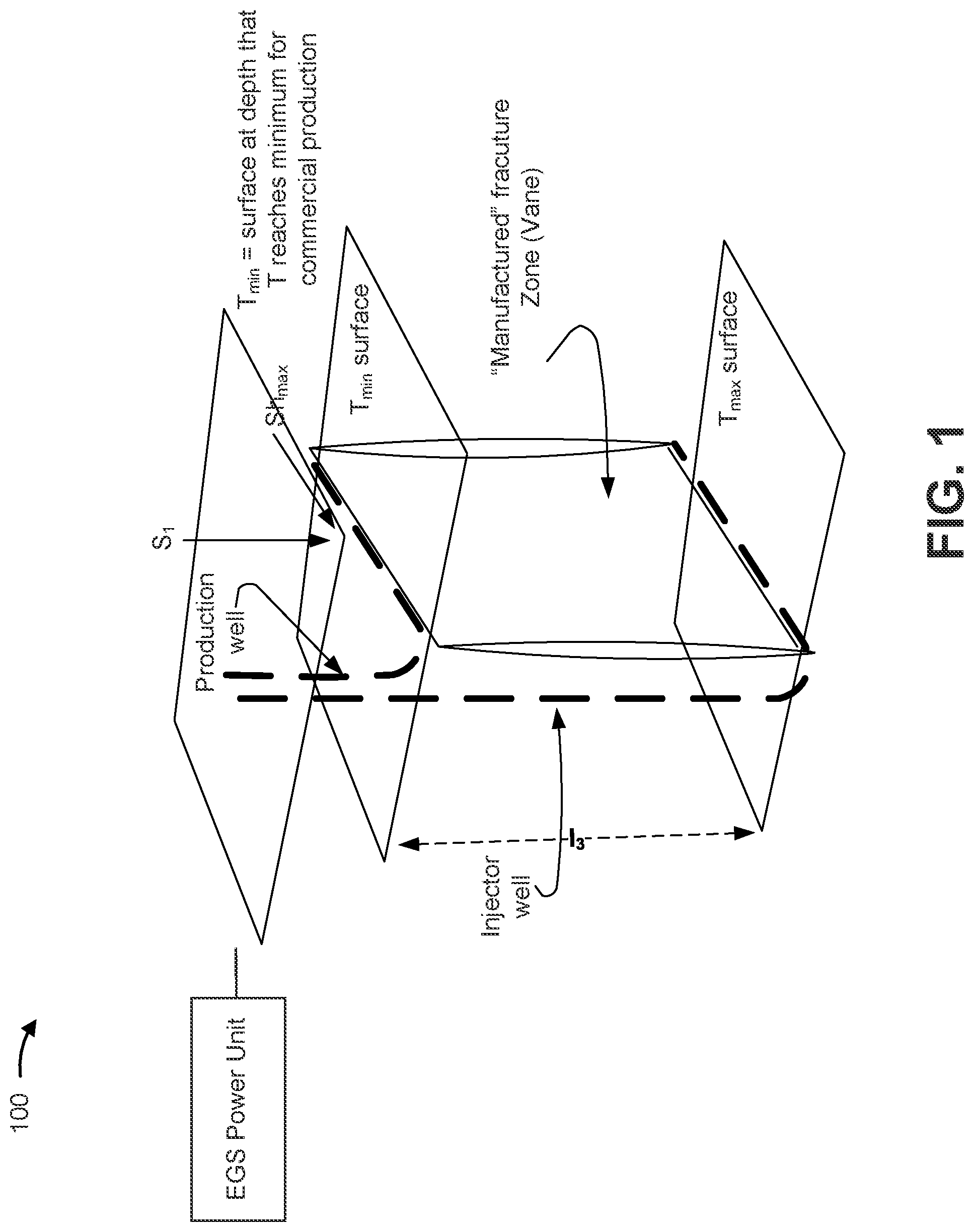Patent US12104828 — Coiled tubing for radiator enhanced geothermal system — Figure 1
