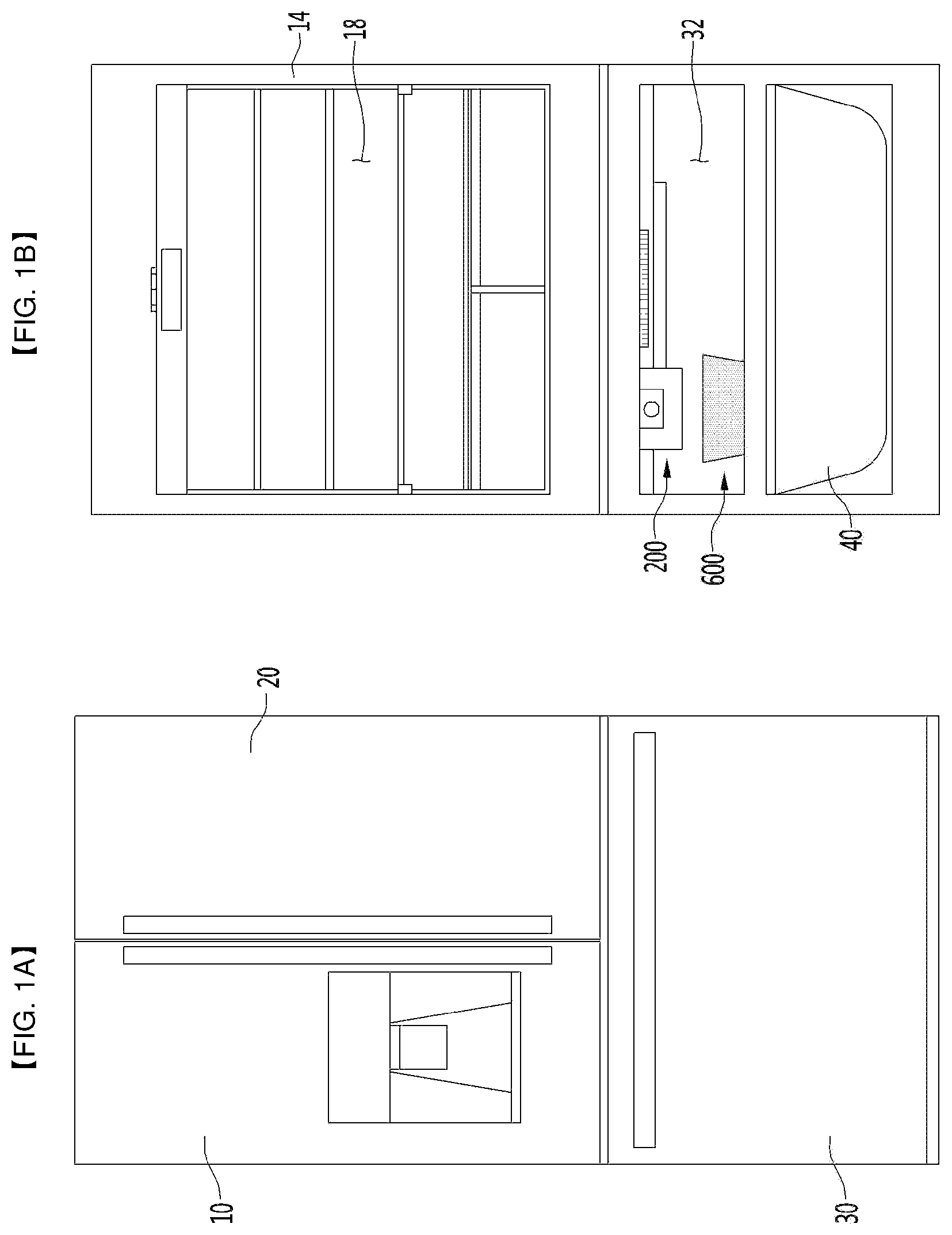 Patent US12104837 — Refrigerator — Figure 1