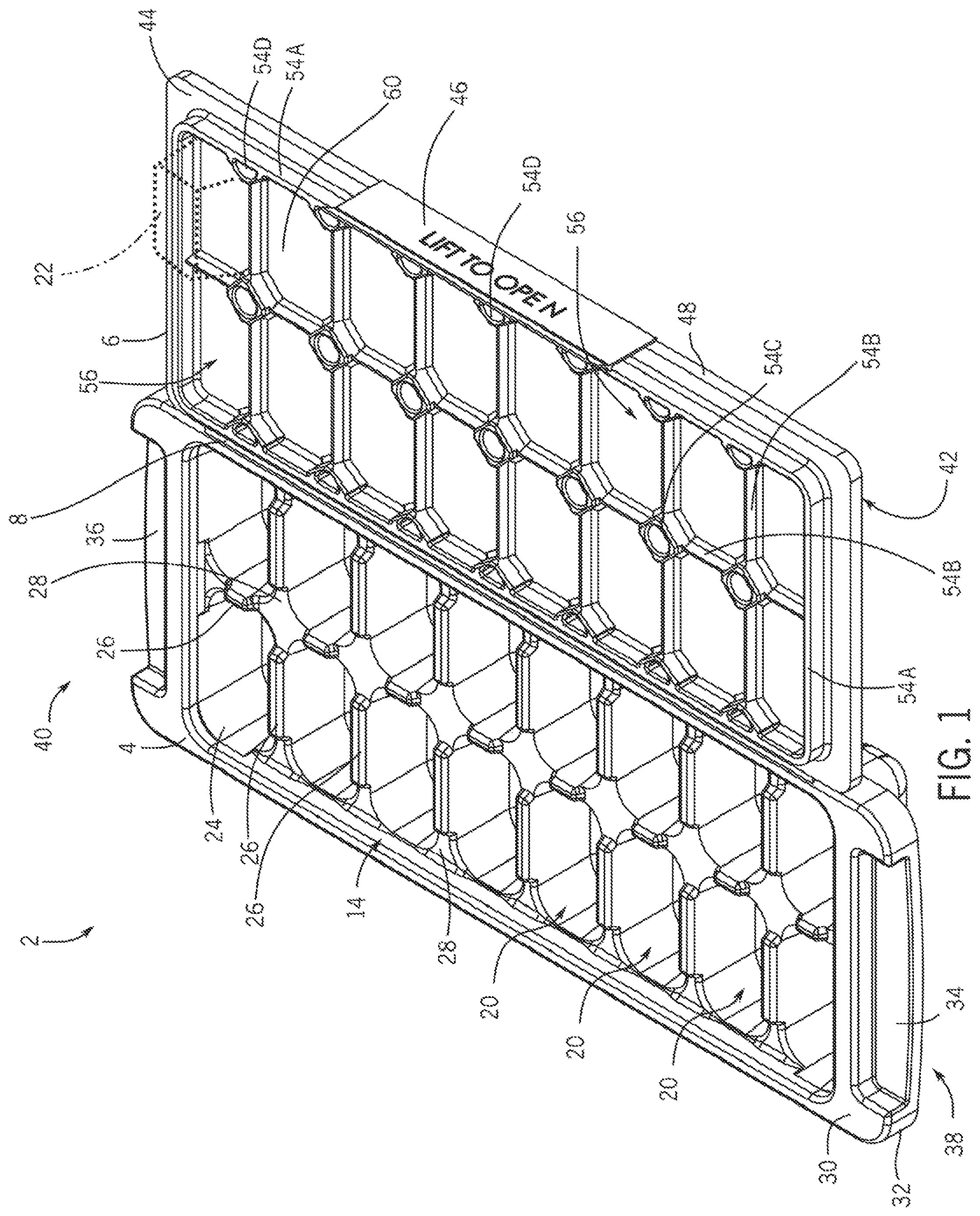 Patent US12104838 — Ice cube tray — Figure 1