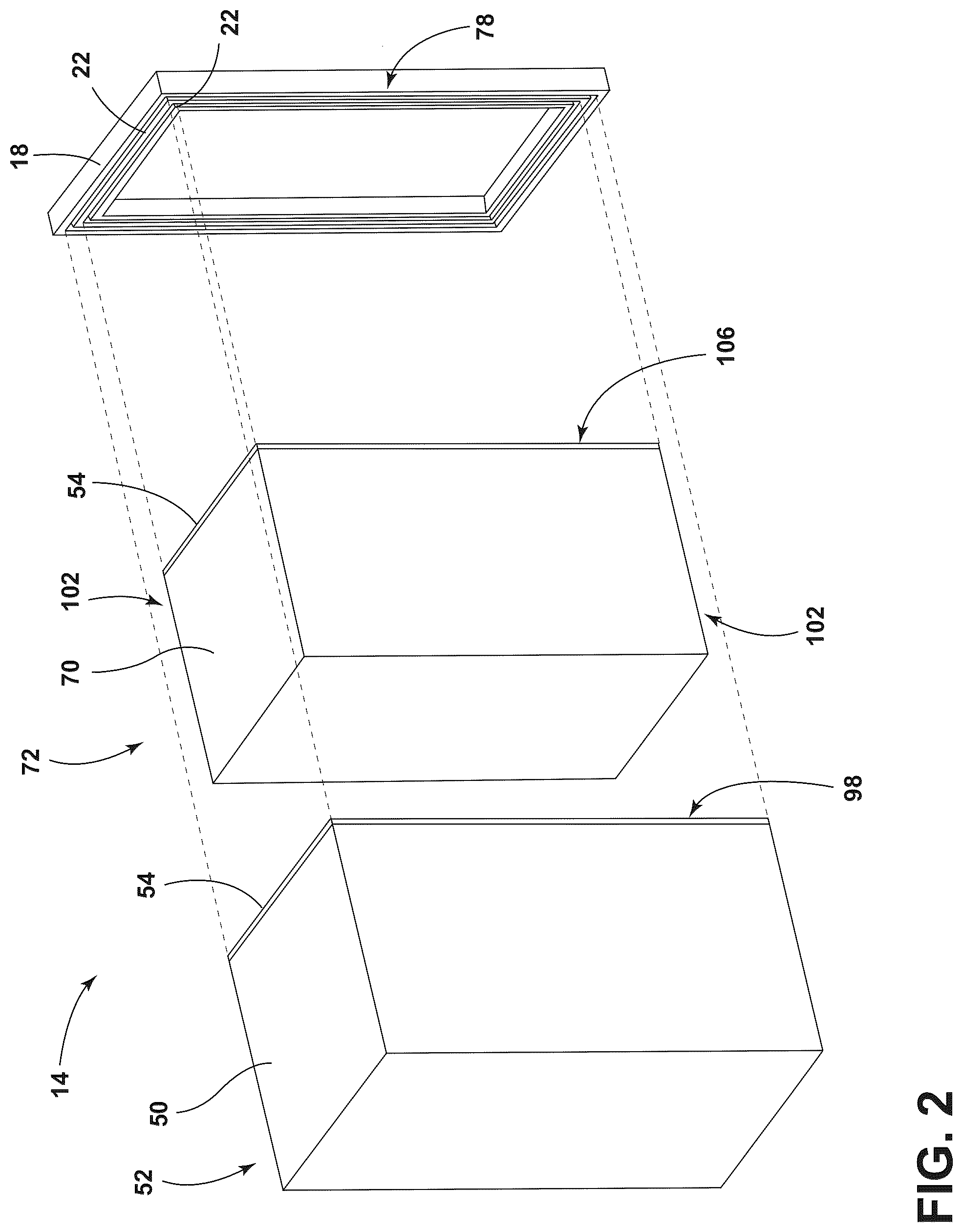Patent US12104845 Figure 2 – Standoff feature for appliance