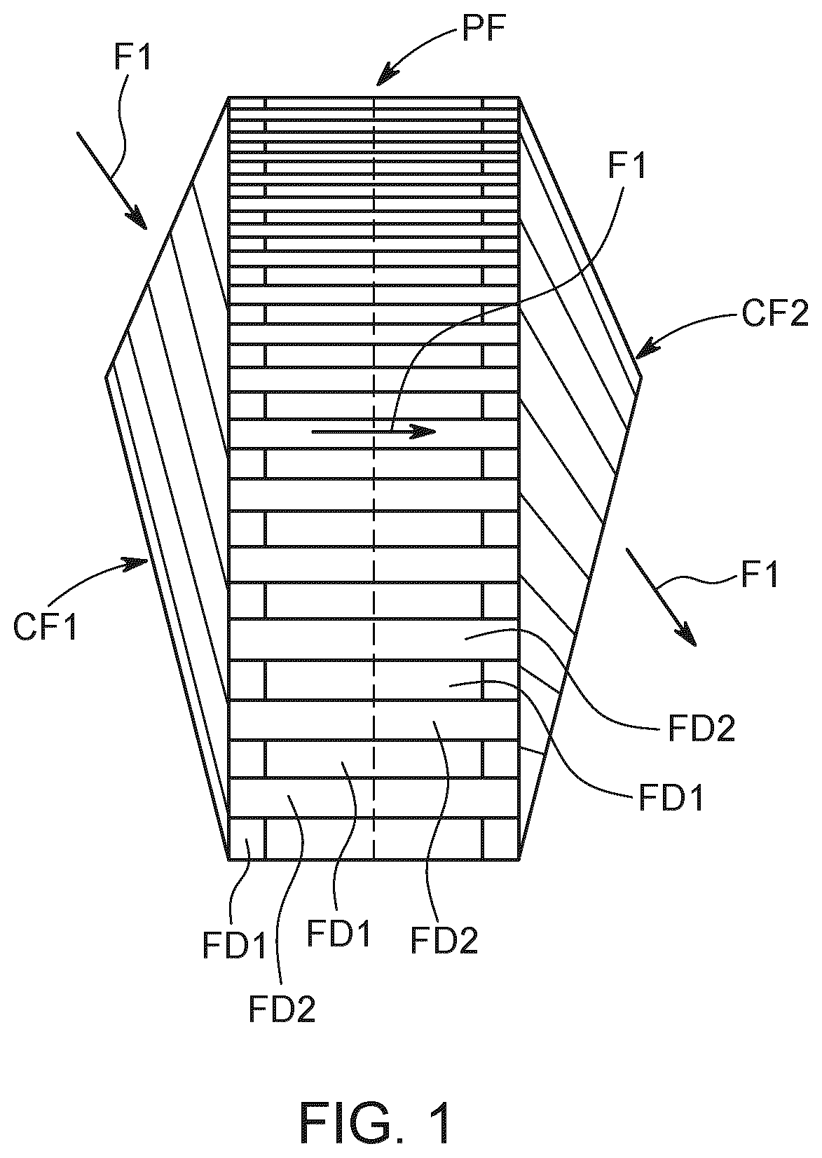 Patent US12104858 — Channel heat exchanger — Figure 1