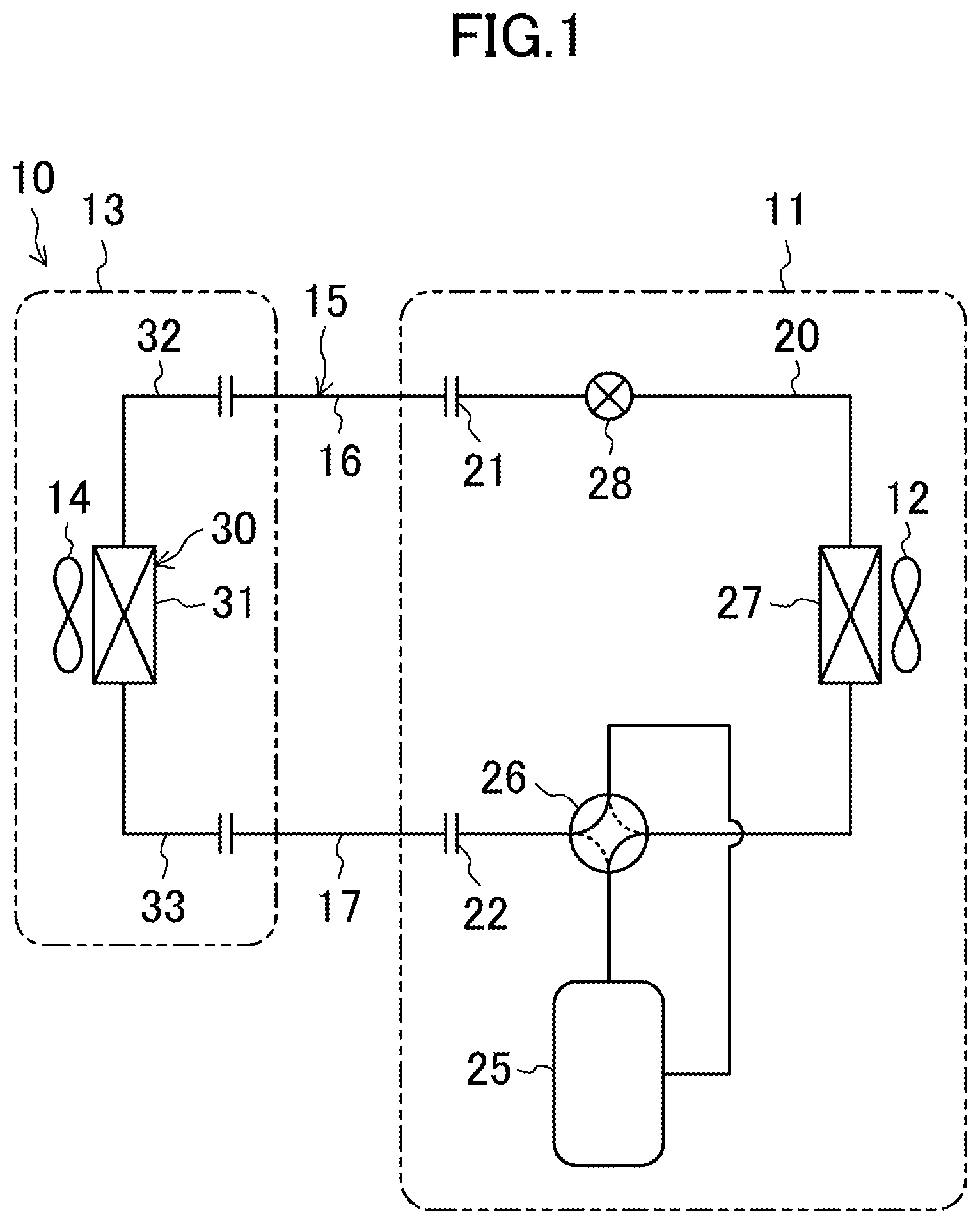 Patent US12104862 Figure 1 – Heat exchanger and air-conditioning apparatus