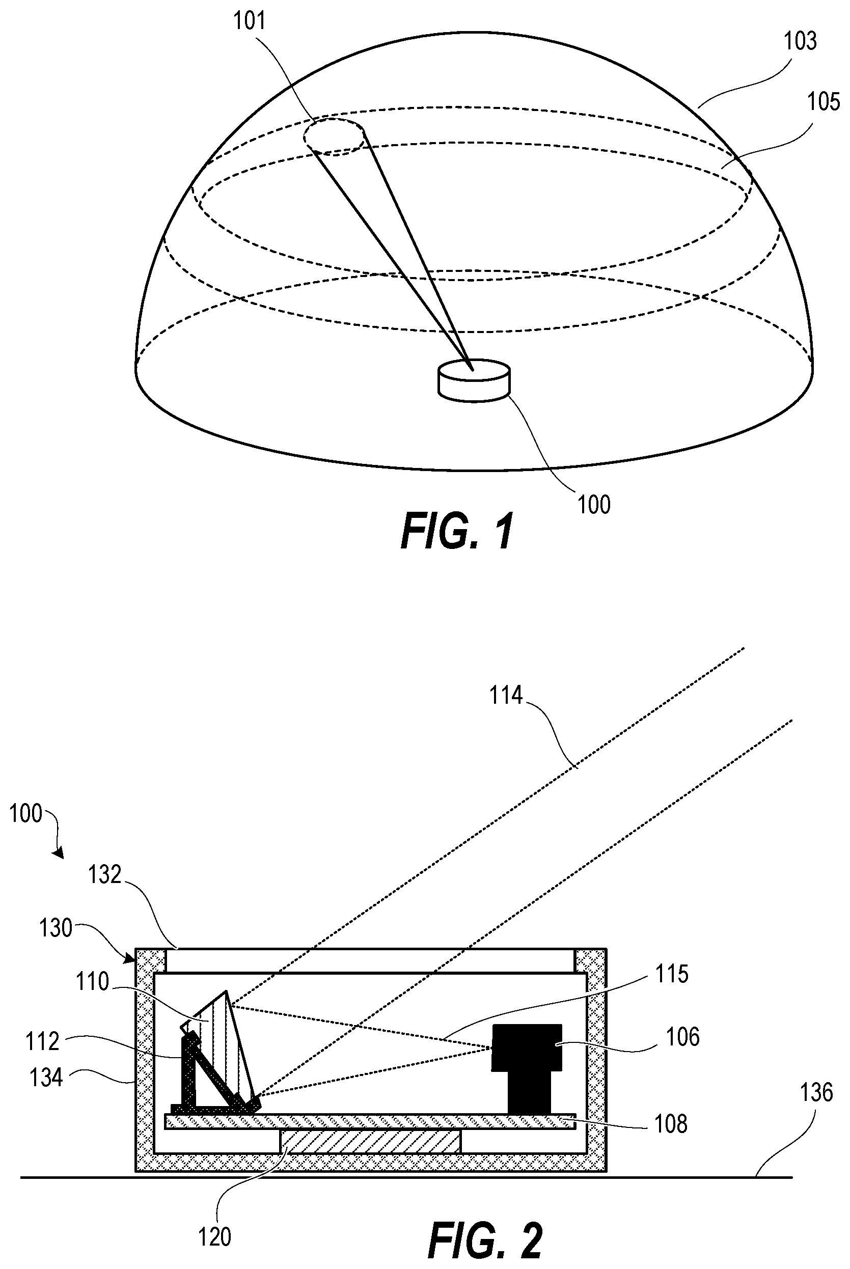 Patent US12104907 — Compact star tracker using off-axis parabolic mirror — Figure 1