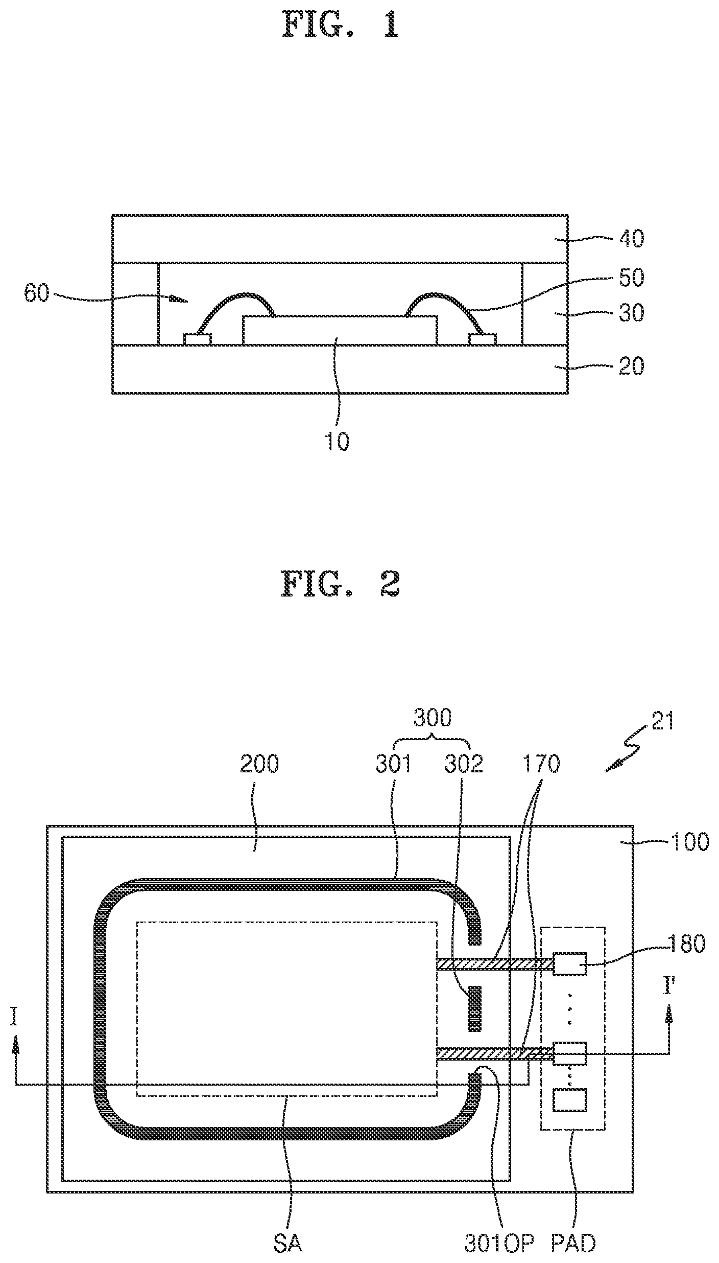 Patent US12104964 — Sensor package and sensor package module including the same — Figure 1