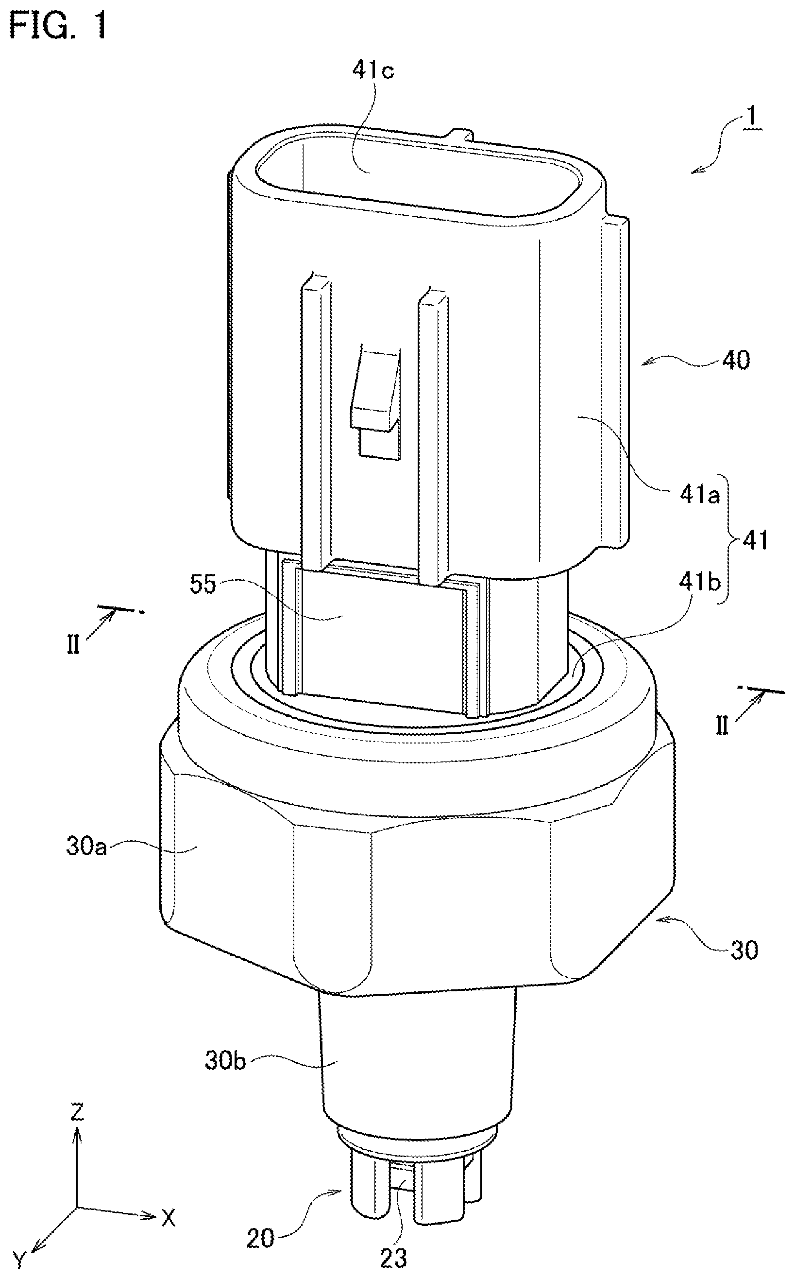 Patent US12104973 — Combined sensor — Figure 1