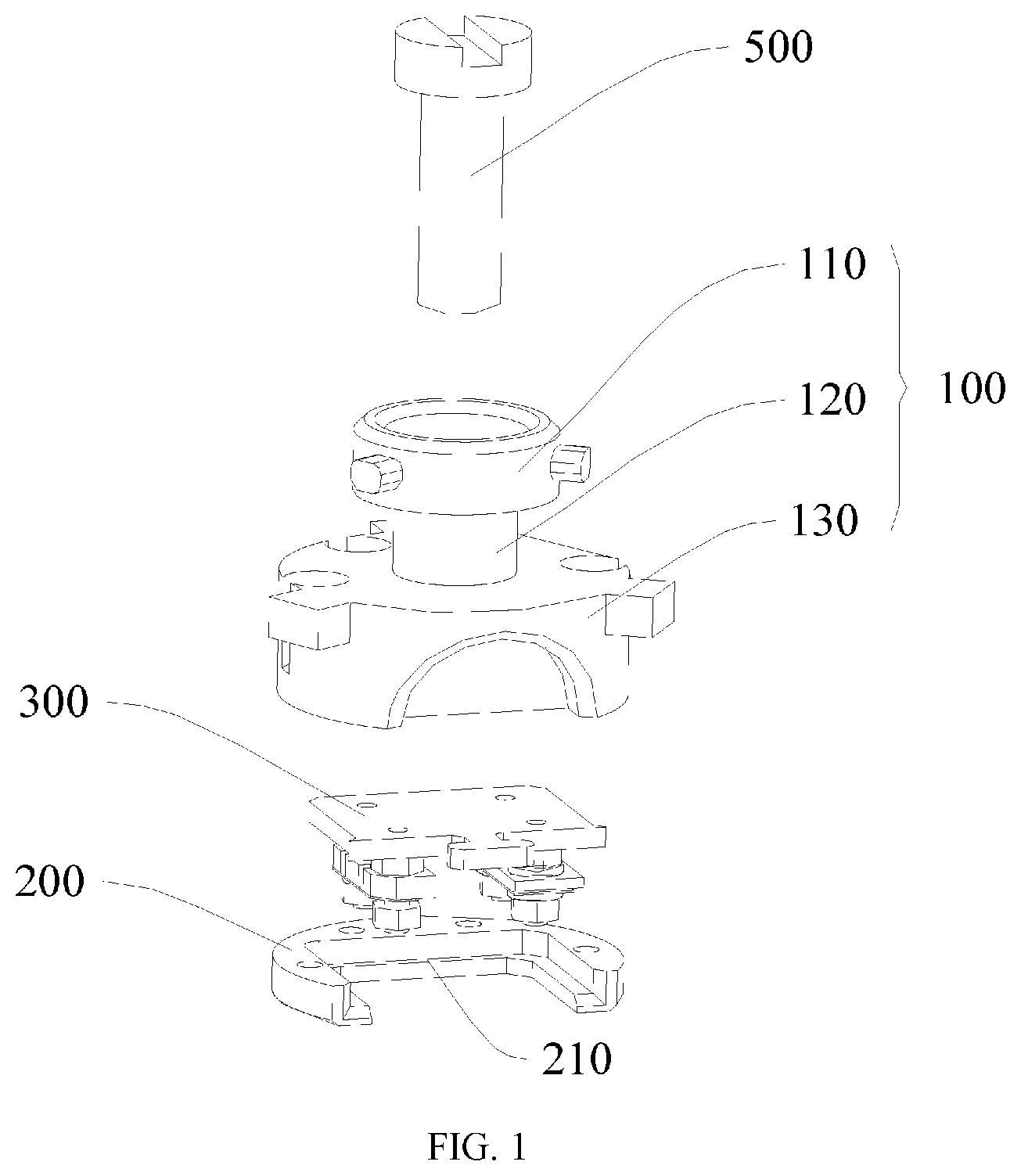 Patent US12104996 — Flat plate sample holder expansion structure used in vacuum — Figure 1