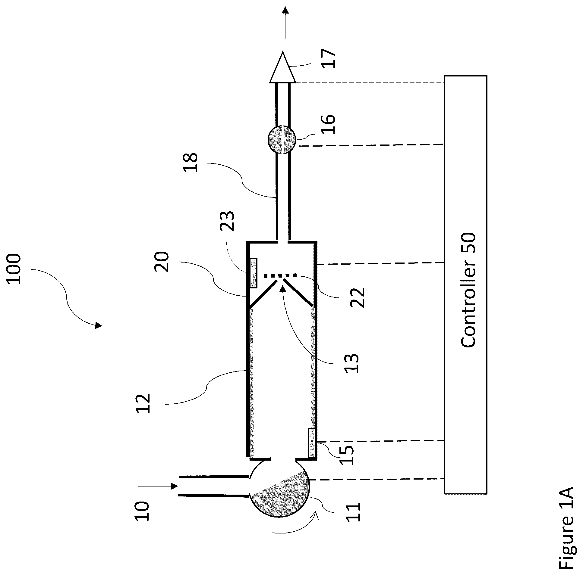 Patent US12105002 Figure 1 – Pulsed condensation particle counter