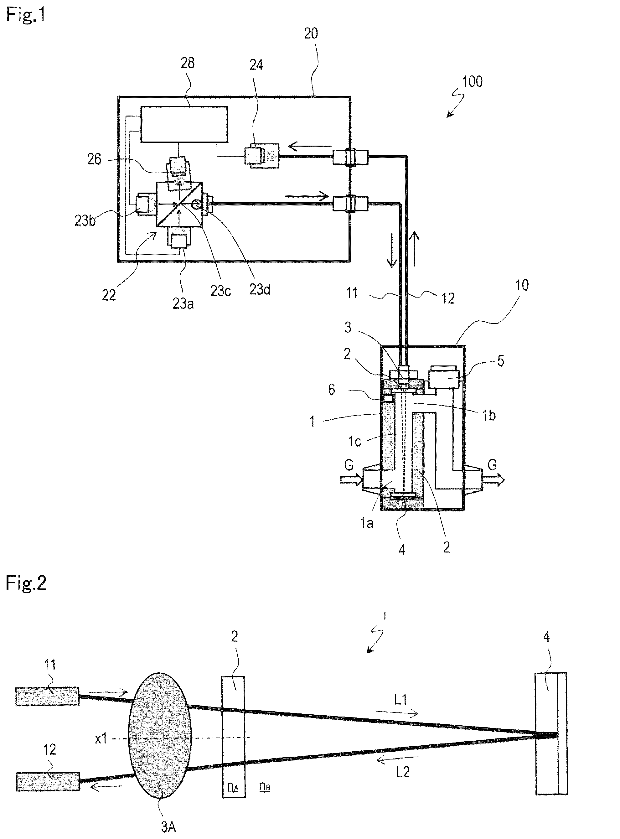 Patent US12105019 — Density measurement device — Figure 1