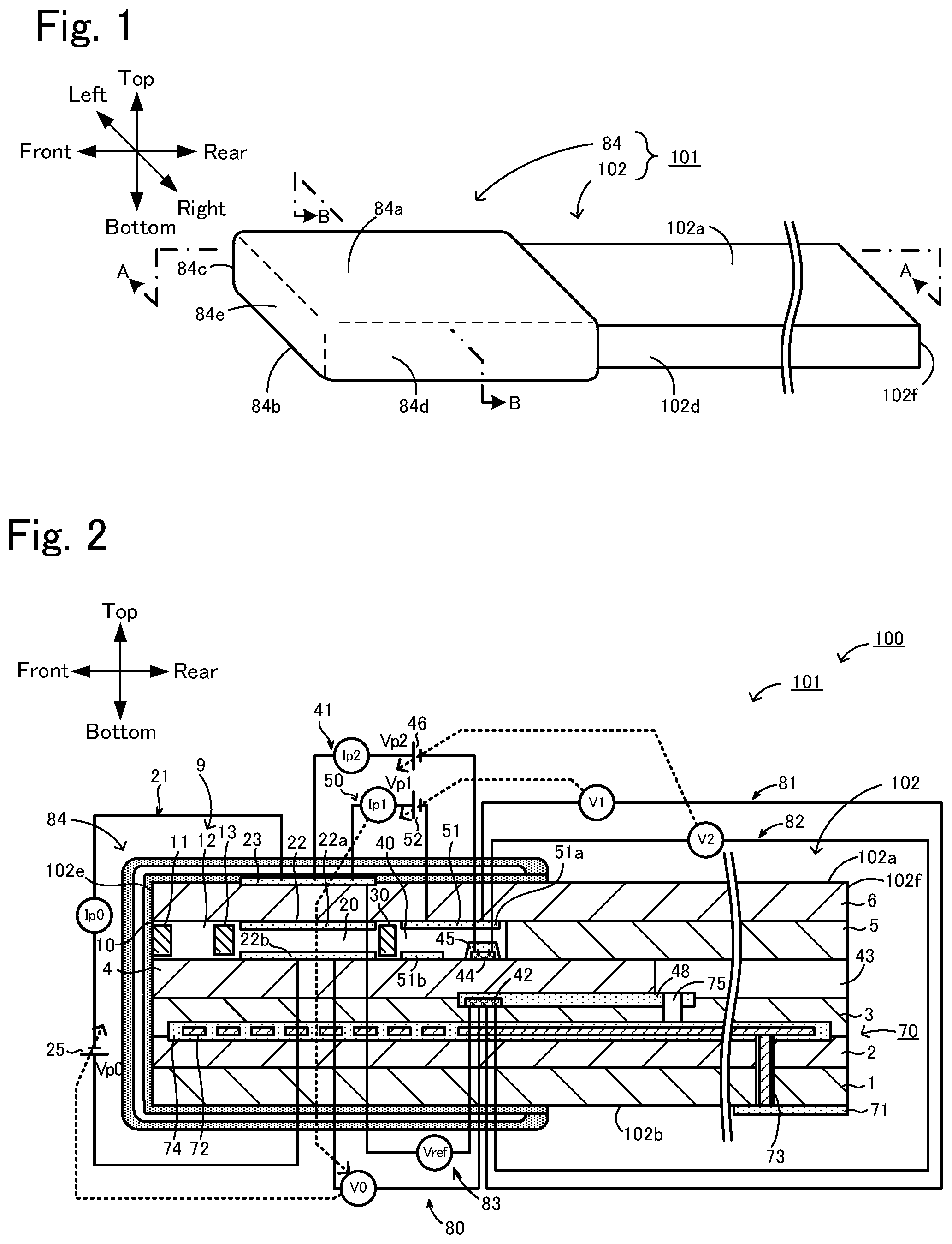 Patent US12105047 — Sensor element and gas sensor with enhanced waterproofing — Figure 1