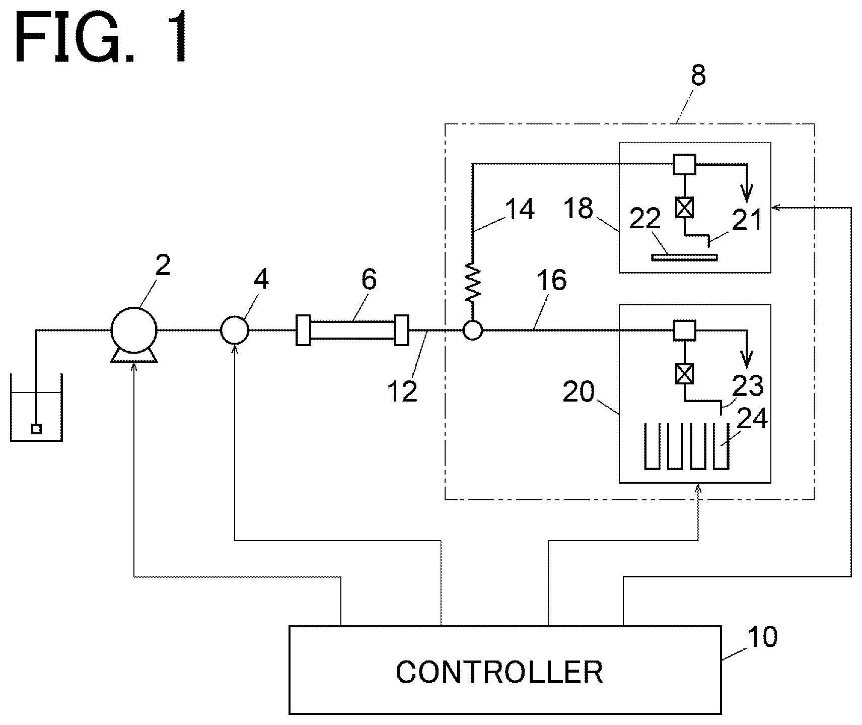 Patent US12105066 — Preparative liquid chromatograph and analysis method — Figure 1