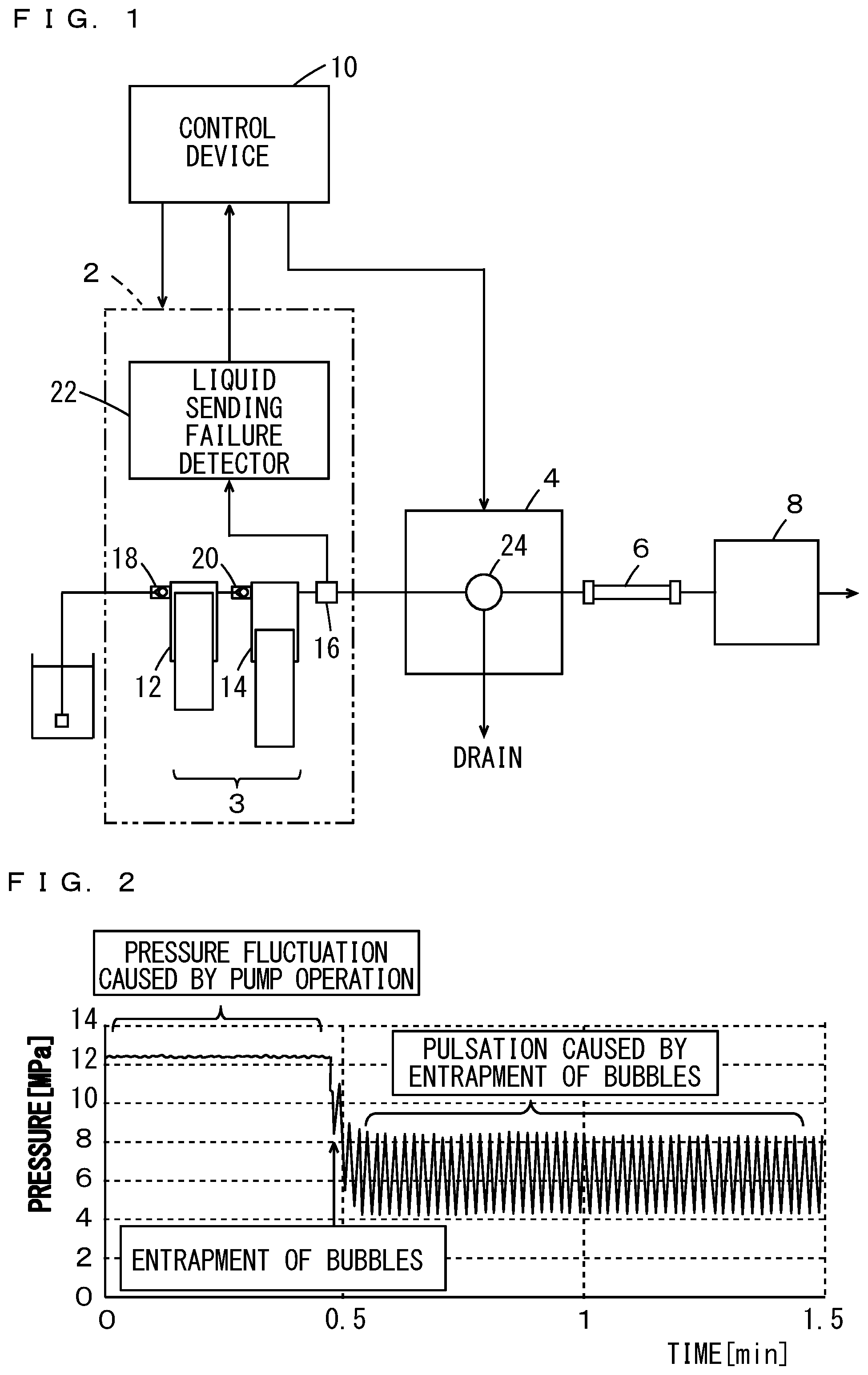 Patent US12105069 — Liquid sending system for liquid chromatograph — Figure 1