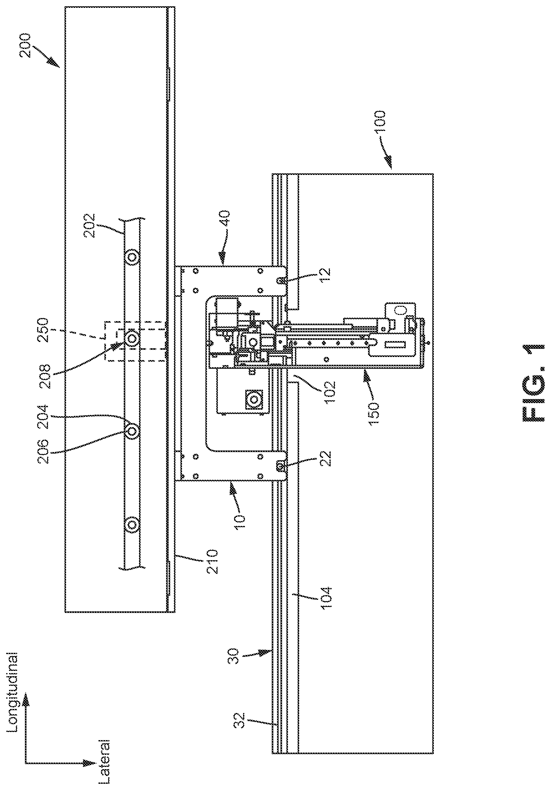 Patent US12105107 — Jig for positioning and securing a first console with respect to a second console — Figure 1