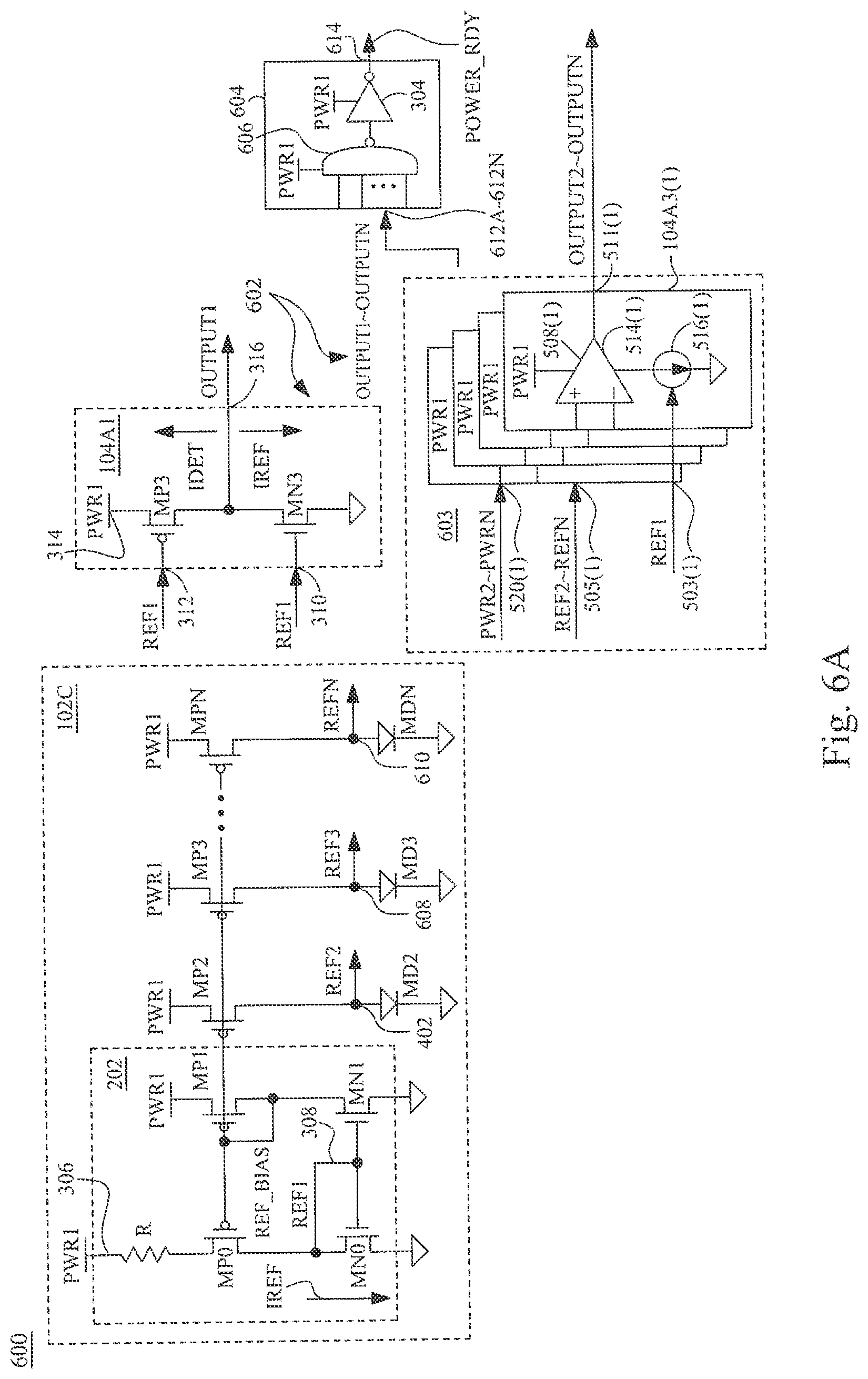Patent US12105124 Figure 6 – System and method for constant transconductance based power supply detection