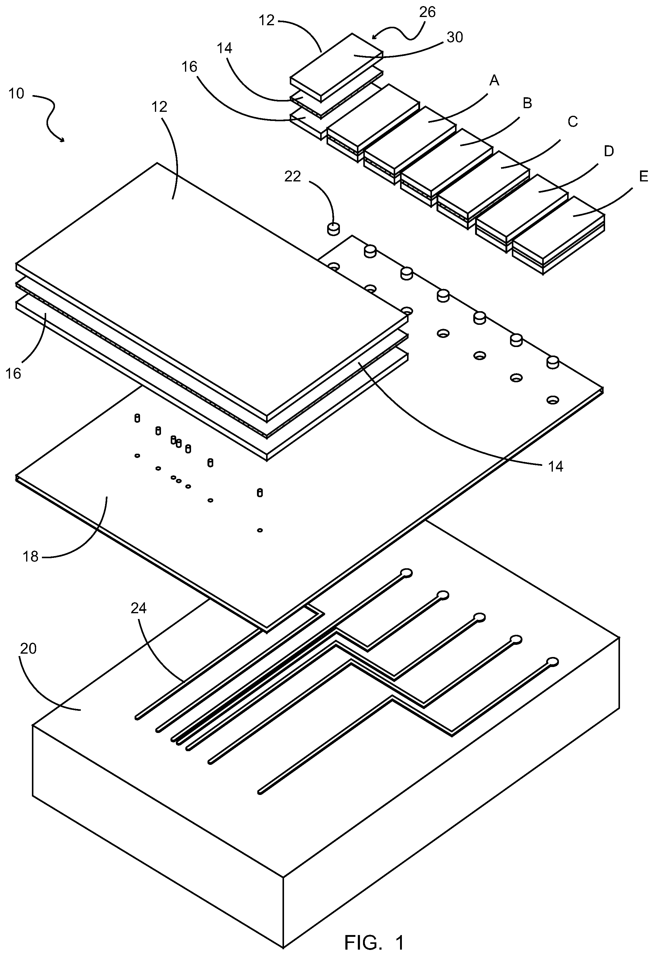 Patent US12105136 Figure 1 – Method for determining material parameters of a multilayer test sample