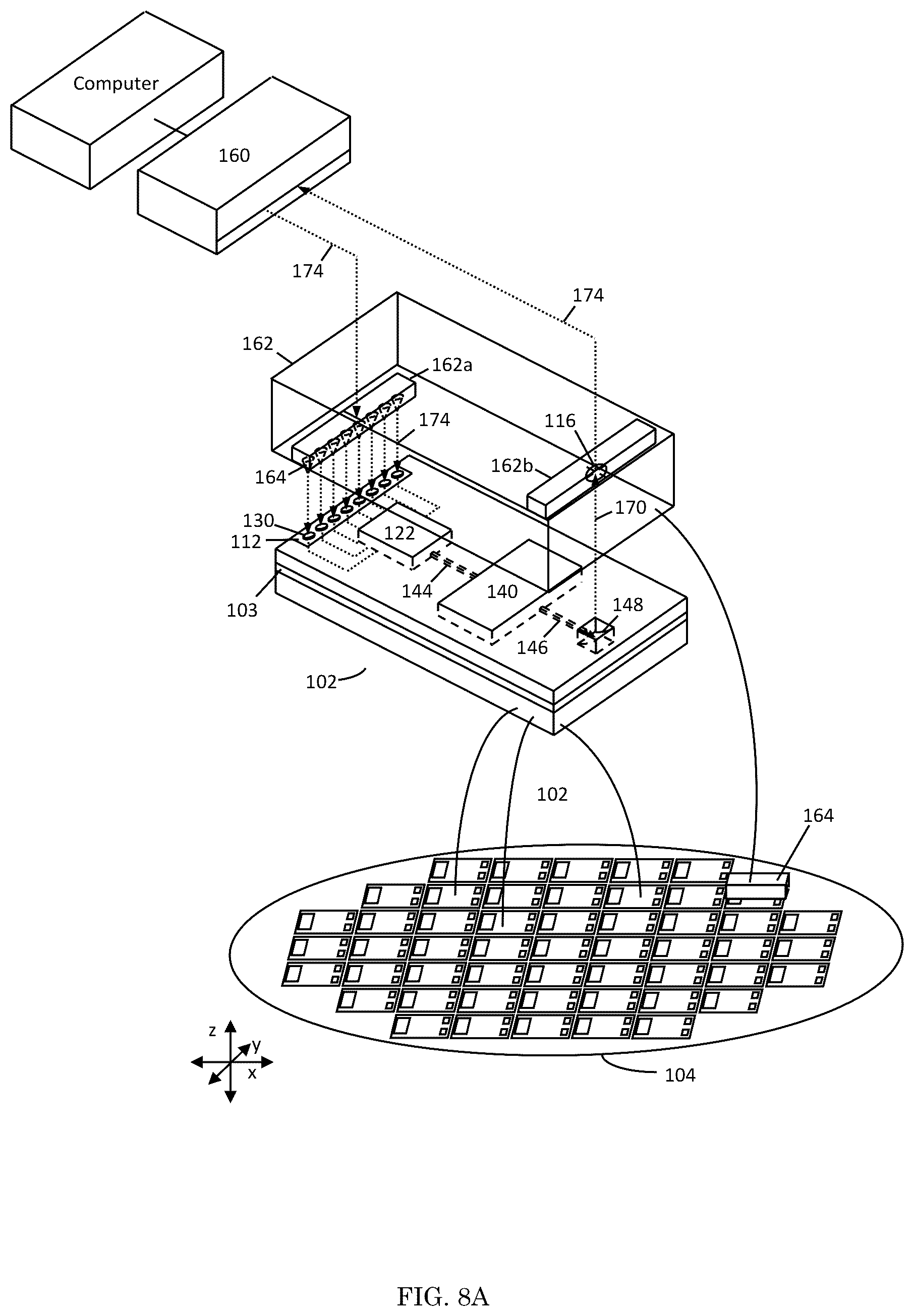 Patent US12105141 Figure 17 – Structure and method for testing of PIC with an upturned mirror
