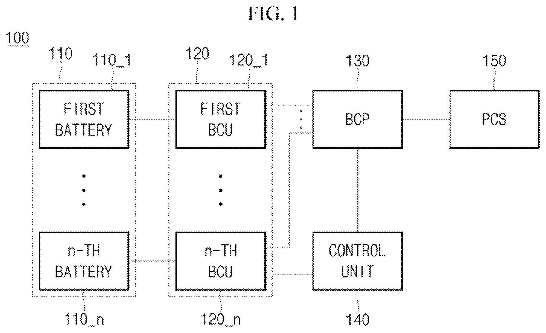 Patent US12105154 — Current protection system for energy storage system — Figure 1