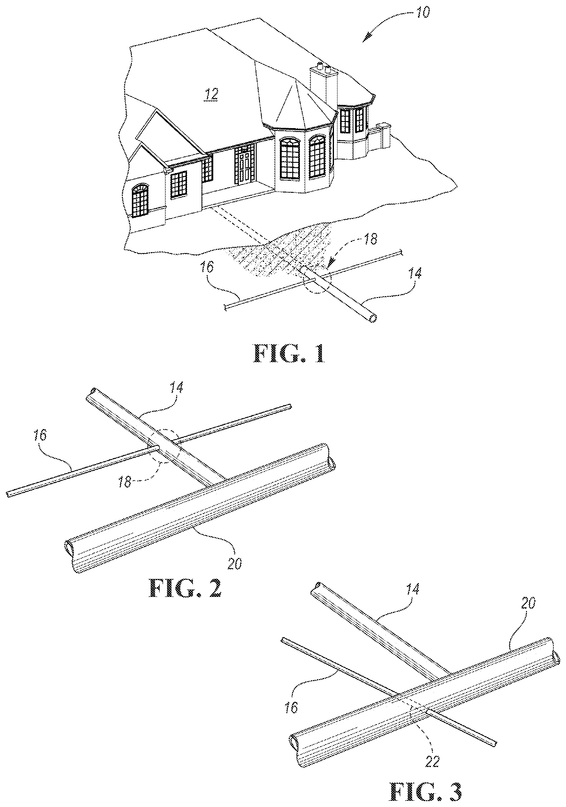 Patent US12105233 — System and method for acoustically detecting cross bores — Figure 1