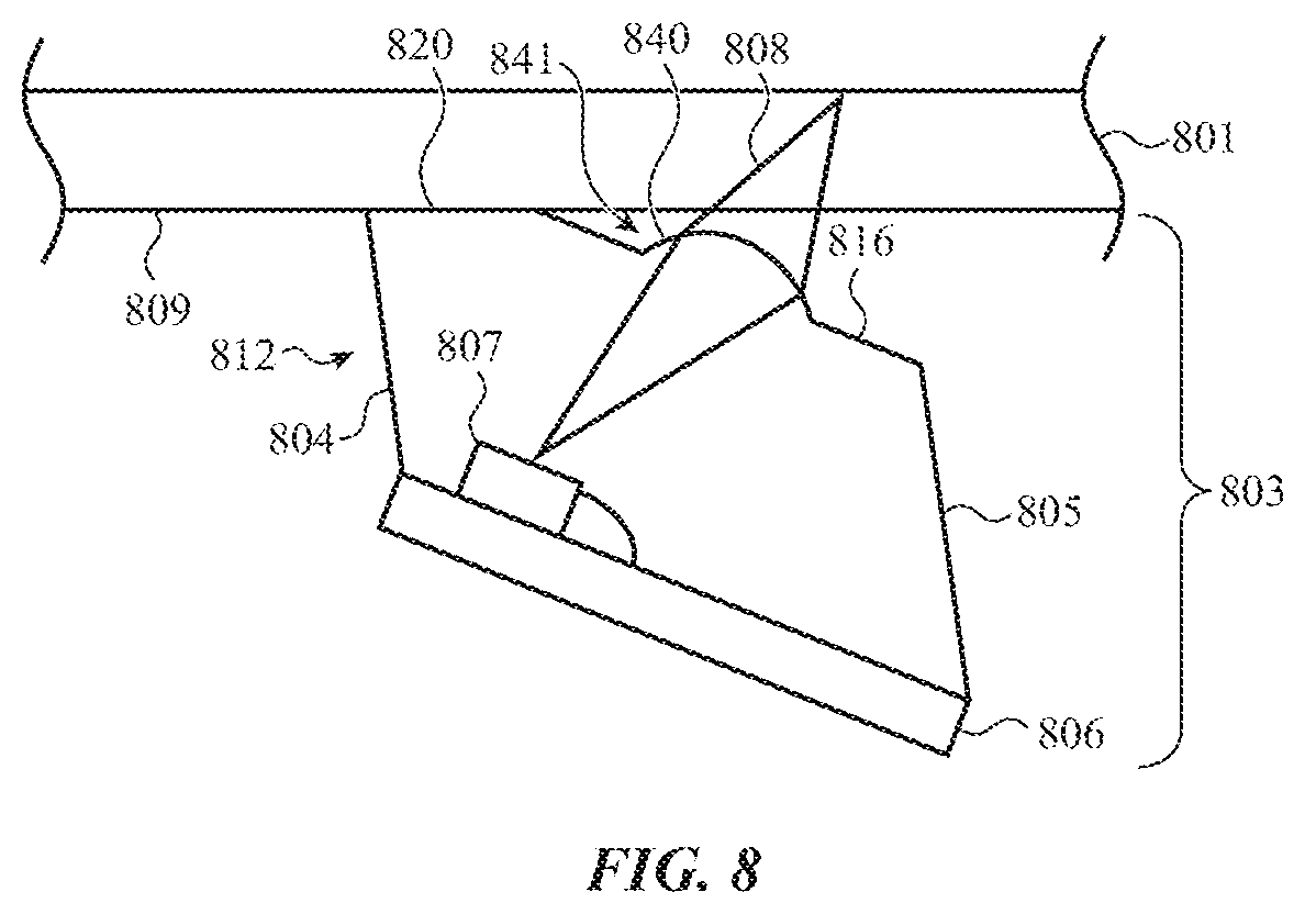 Patent US12105247 Figure 9 – Beam-tilting light source enclosures