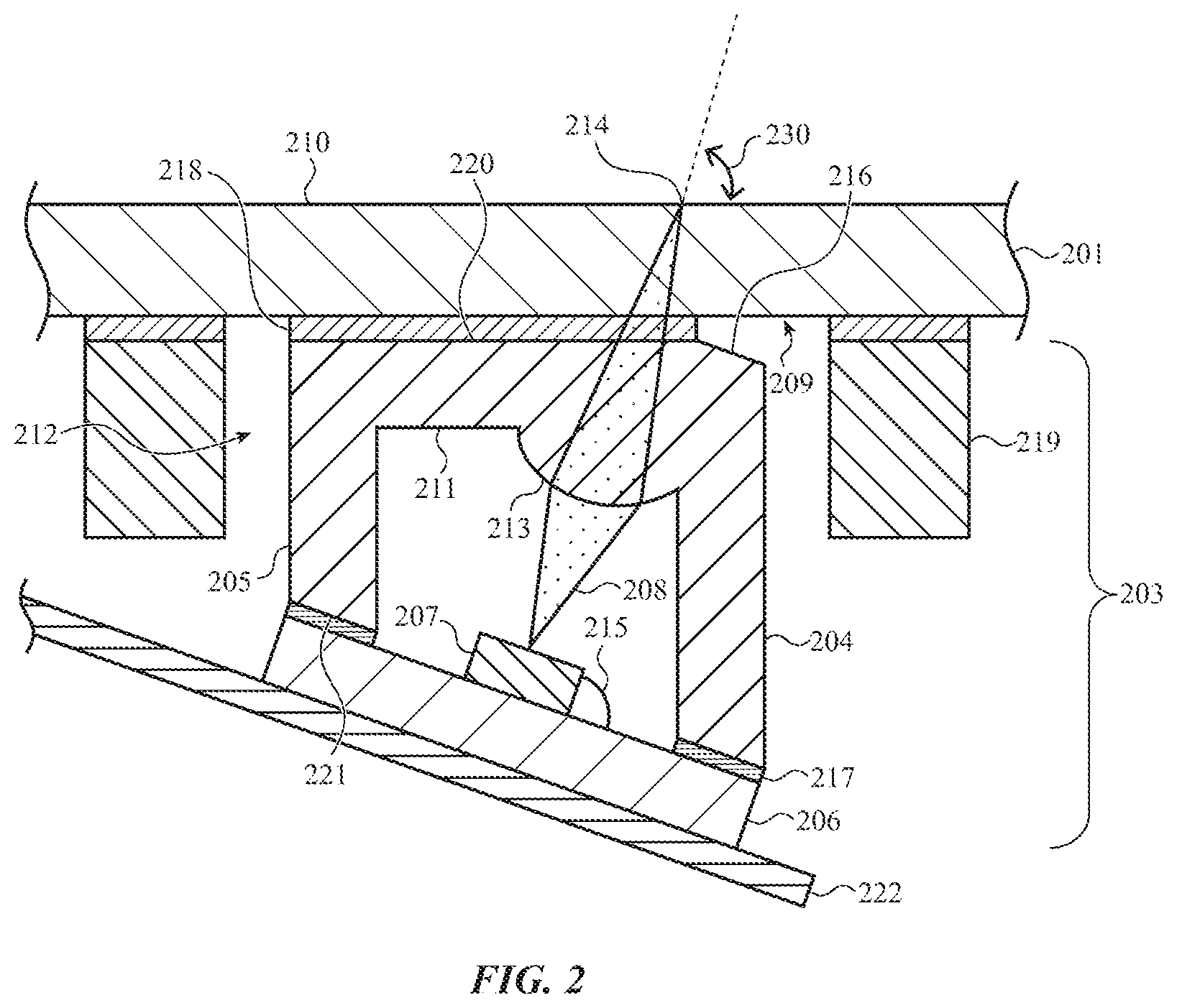 Patent US12105248 Figure 3 – Beam-tilting light source enclosures