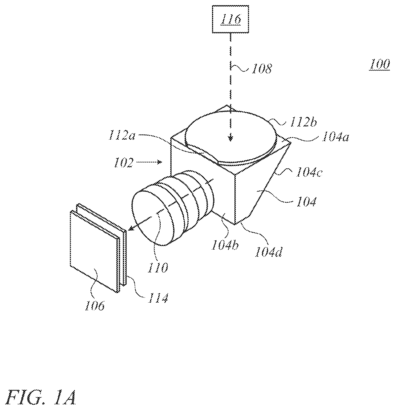 Patent US12105259 — Compact folded lenses with large apertures — Figure 1