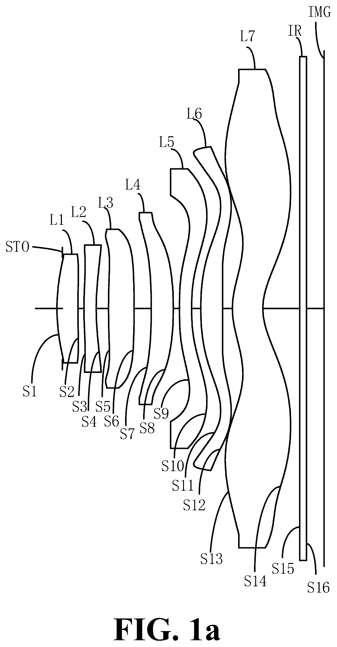 Patent US12105263 — Optical system, lens module, and electronic device — Figure 1