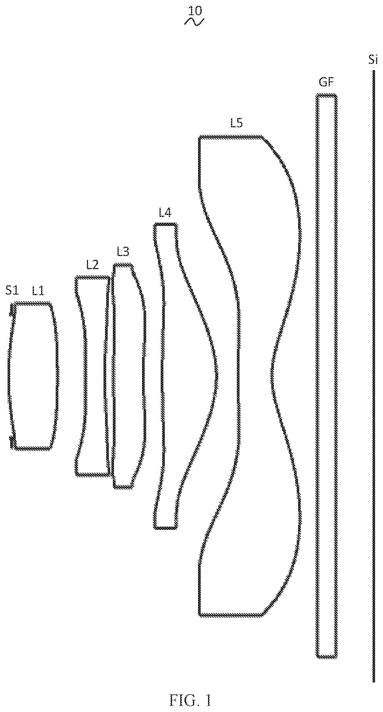 Patent US12105264 — Camera optical lens — Figure 1