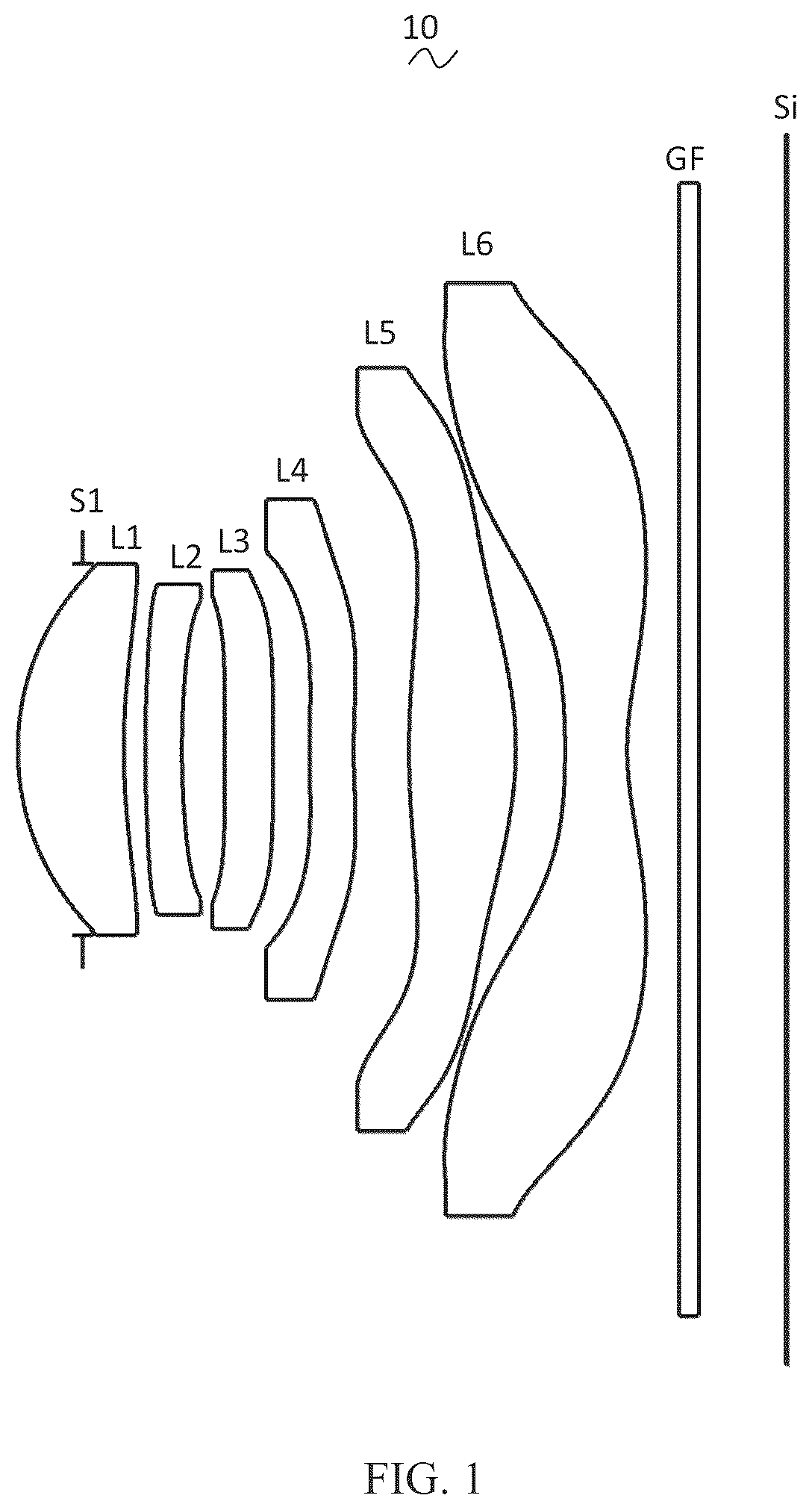 Patent US12105266 Figure 1 – Camera optical lens