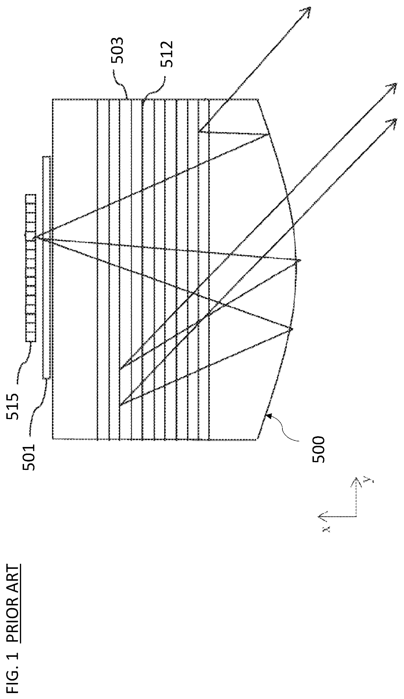 Patent US12105279 — Displays employing astigmatic optics and aberration compensation — Figure 1