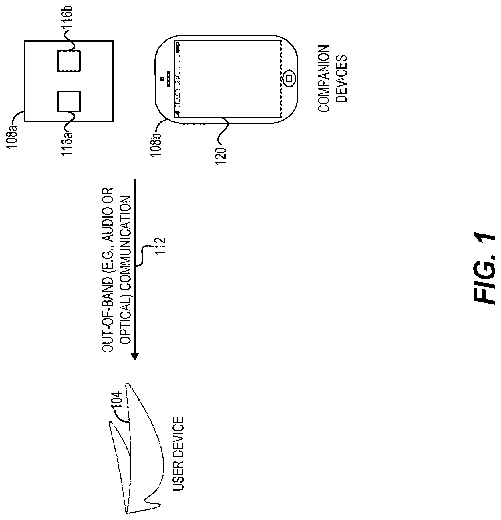Patent US12105282 — Pairing with companion device — Figure 1