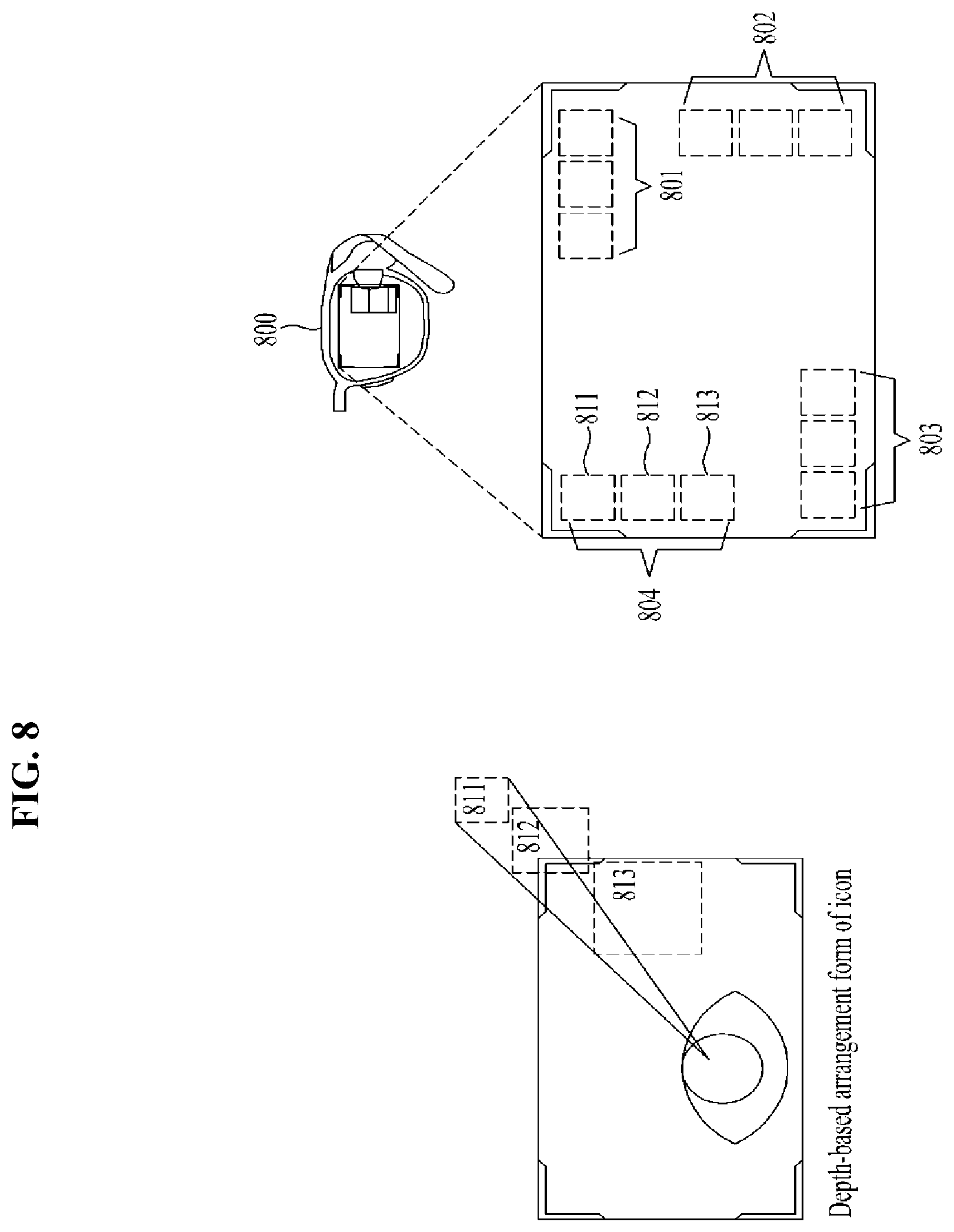 Patent US12105284 Figure 8 – Method and system for implementing platform for providing offline information to smart glass