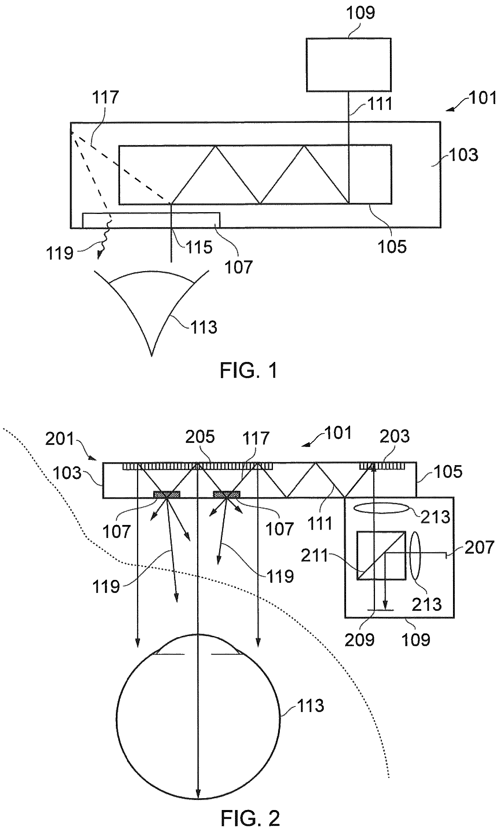 Patent US12105285 — Apparatus for use in a near eye display — Figure 1