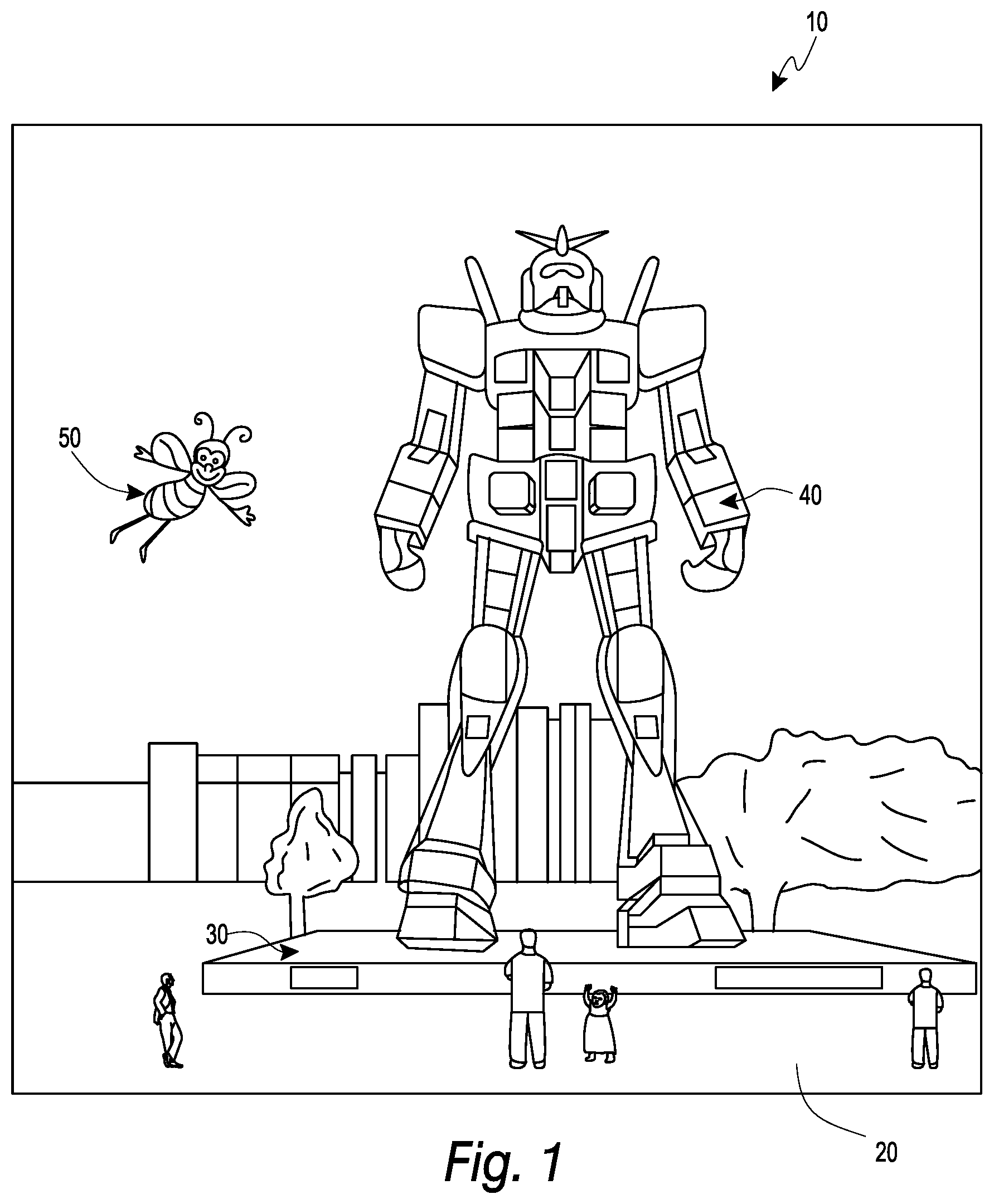Patent US12105289 — Inline in-coupling optical elements — Figure 1