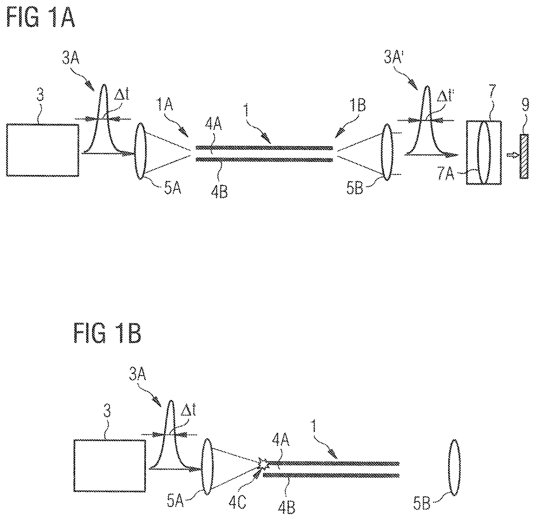 Patent US12105331 — Device and method for transporting pulsed laser radiation with a hollow core optical fiber — Figure 1