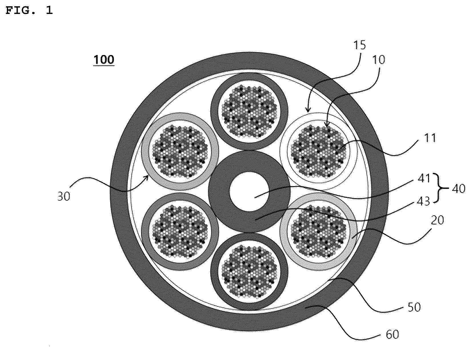 Patent US12105336 — Optical cable — Figure 1