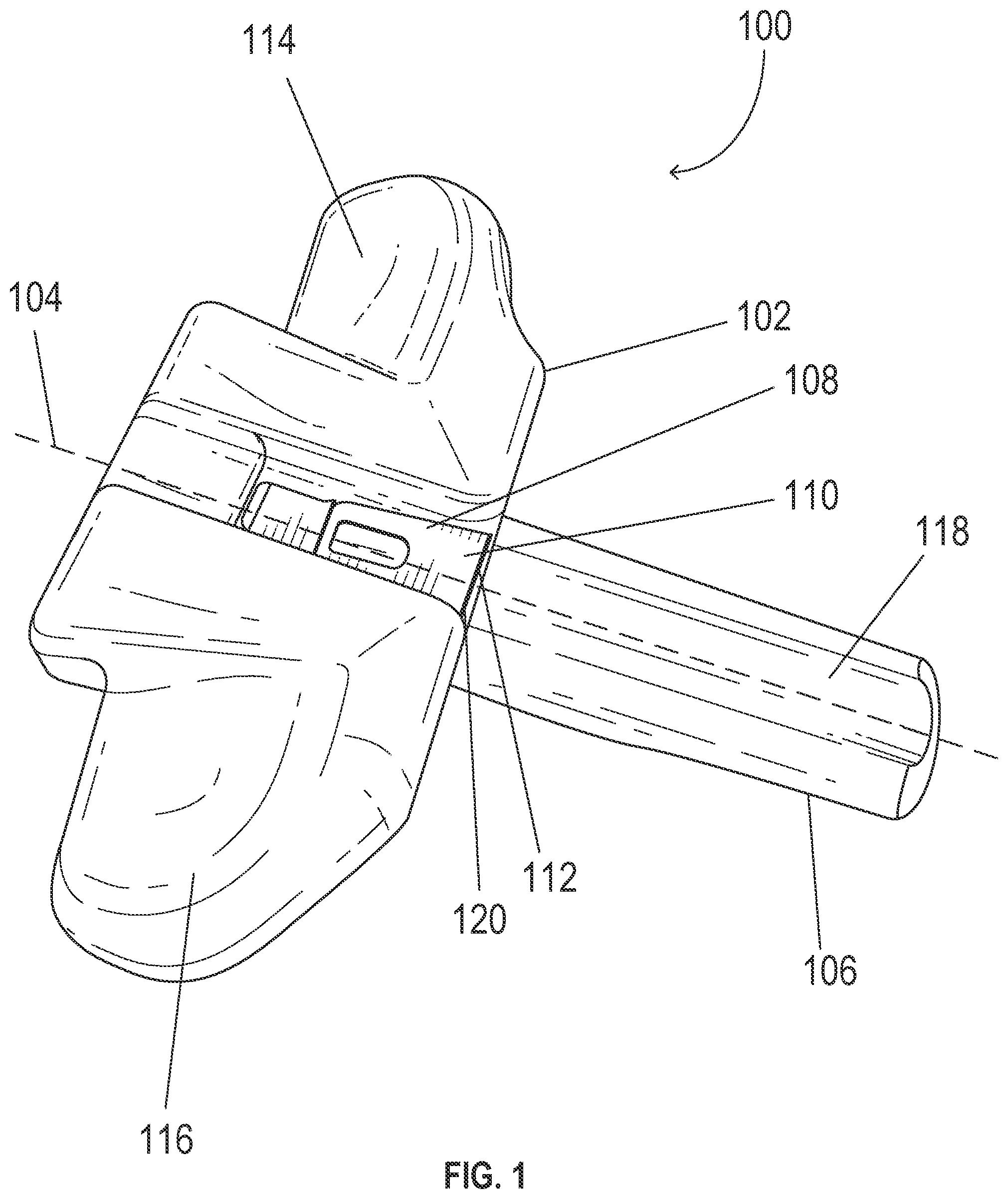 Patent US12105341 — Handheld tool for removing a wire from within an optical cable — Figure 1