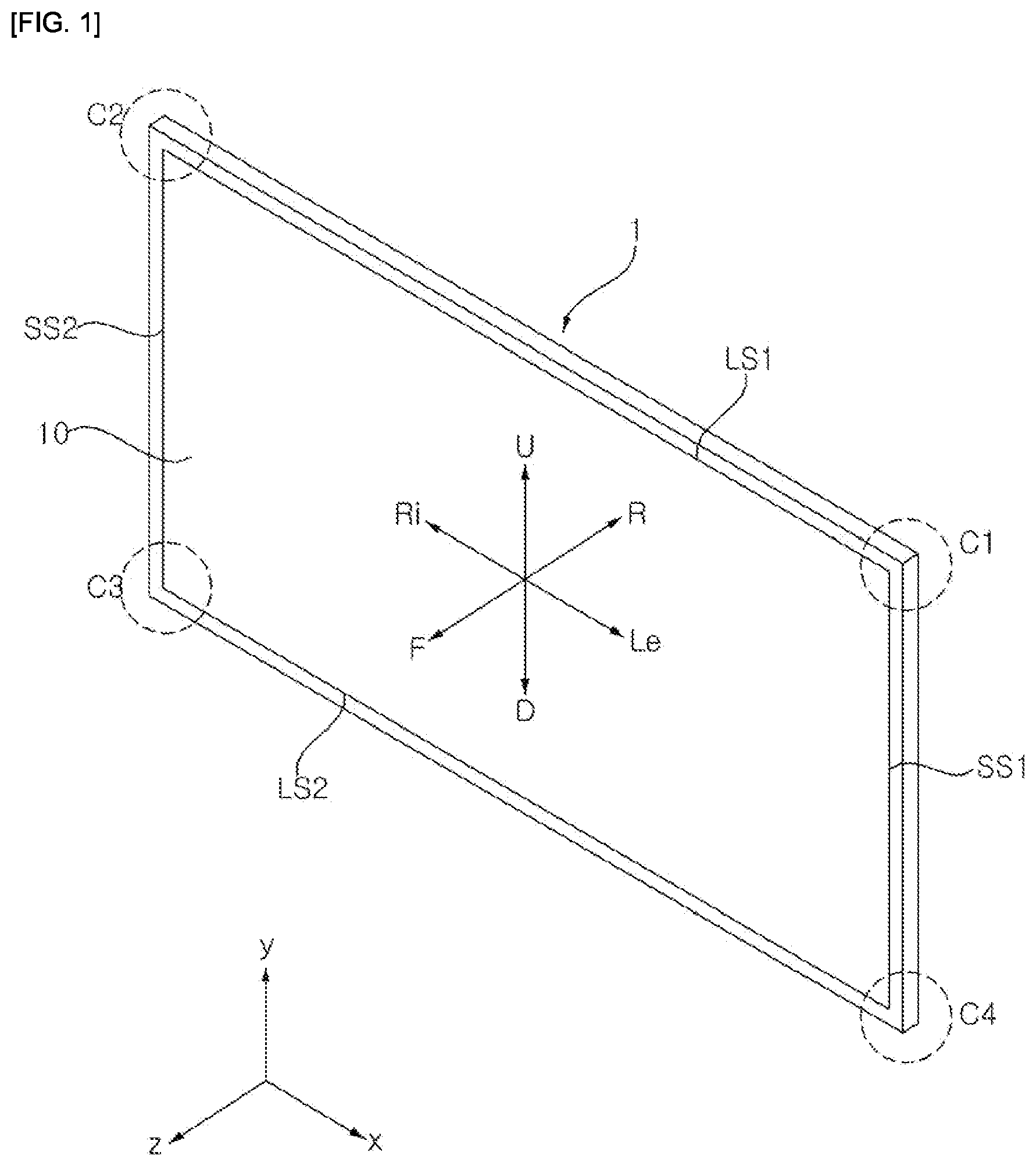 Patent US12105367 — Display device — Figure 1