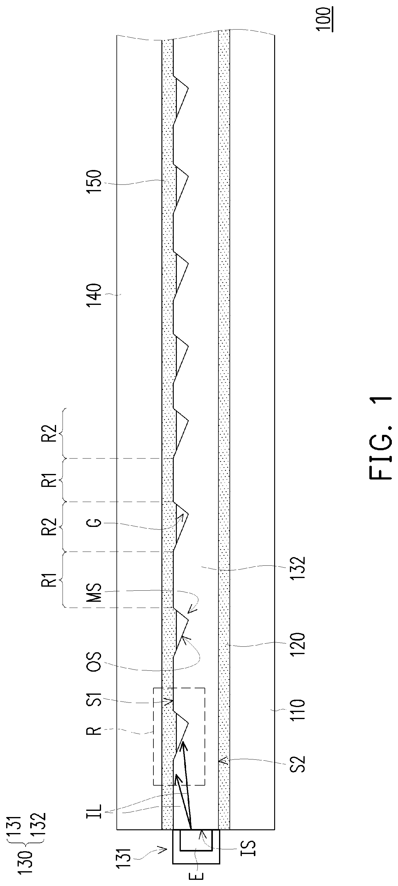Patent US12105379 — Display device — Figure 1